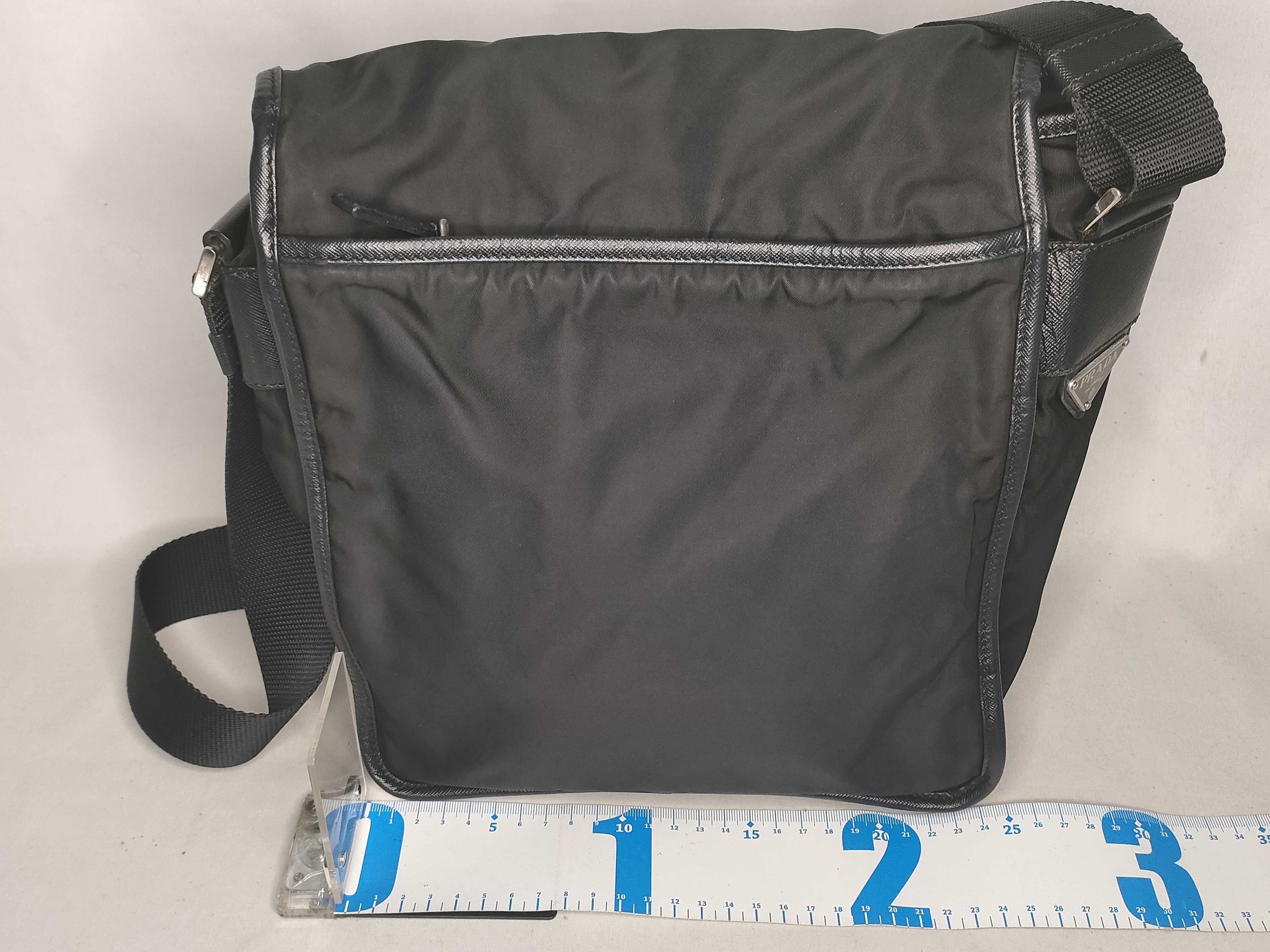Nylon Shoulder Bag, Grayish Khaki — view 2