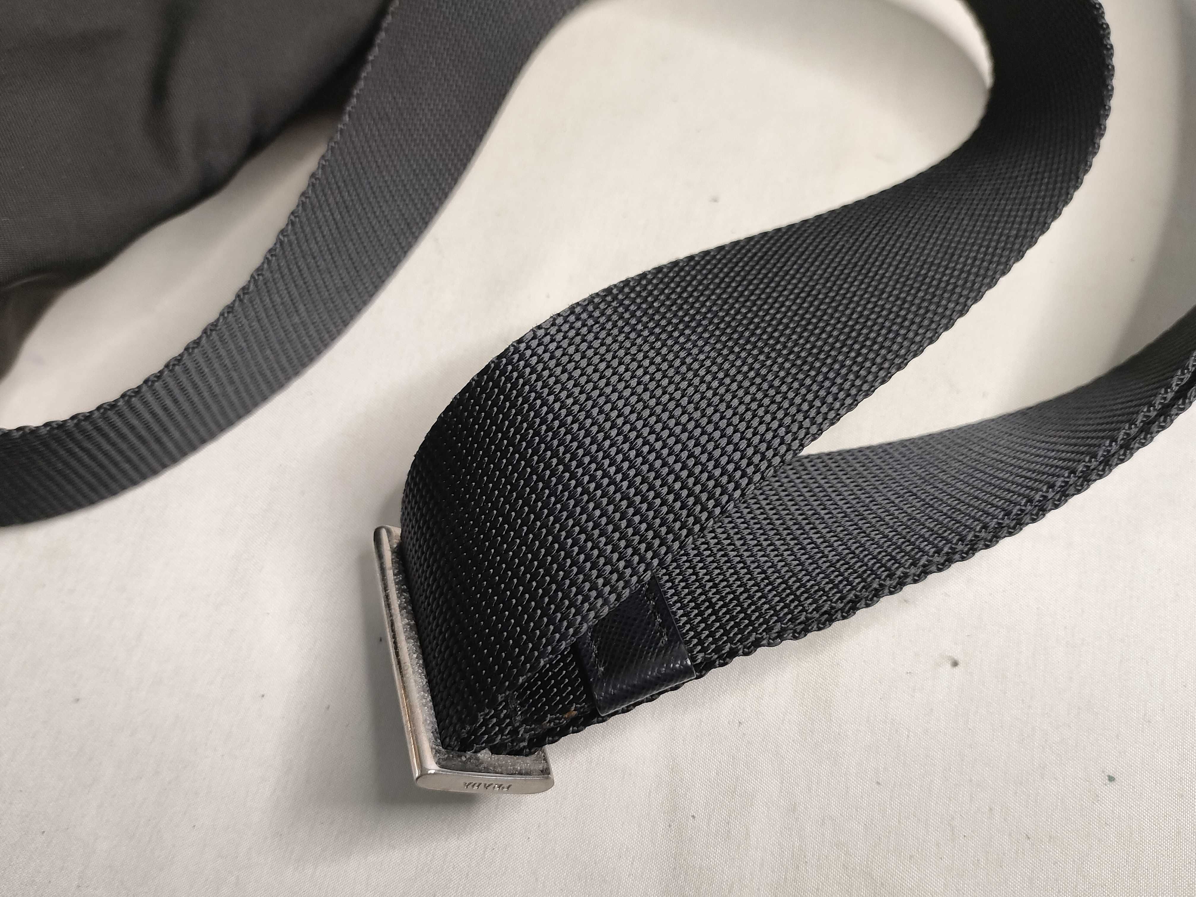 Nylon Shoulder Bag, Grayish Khaki — view 4