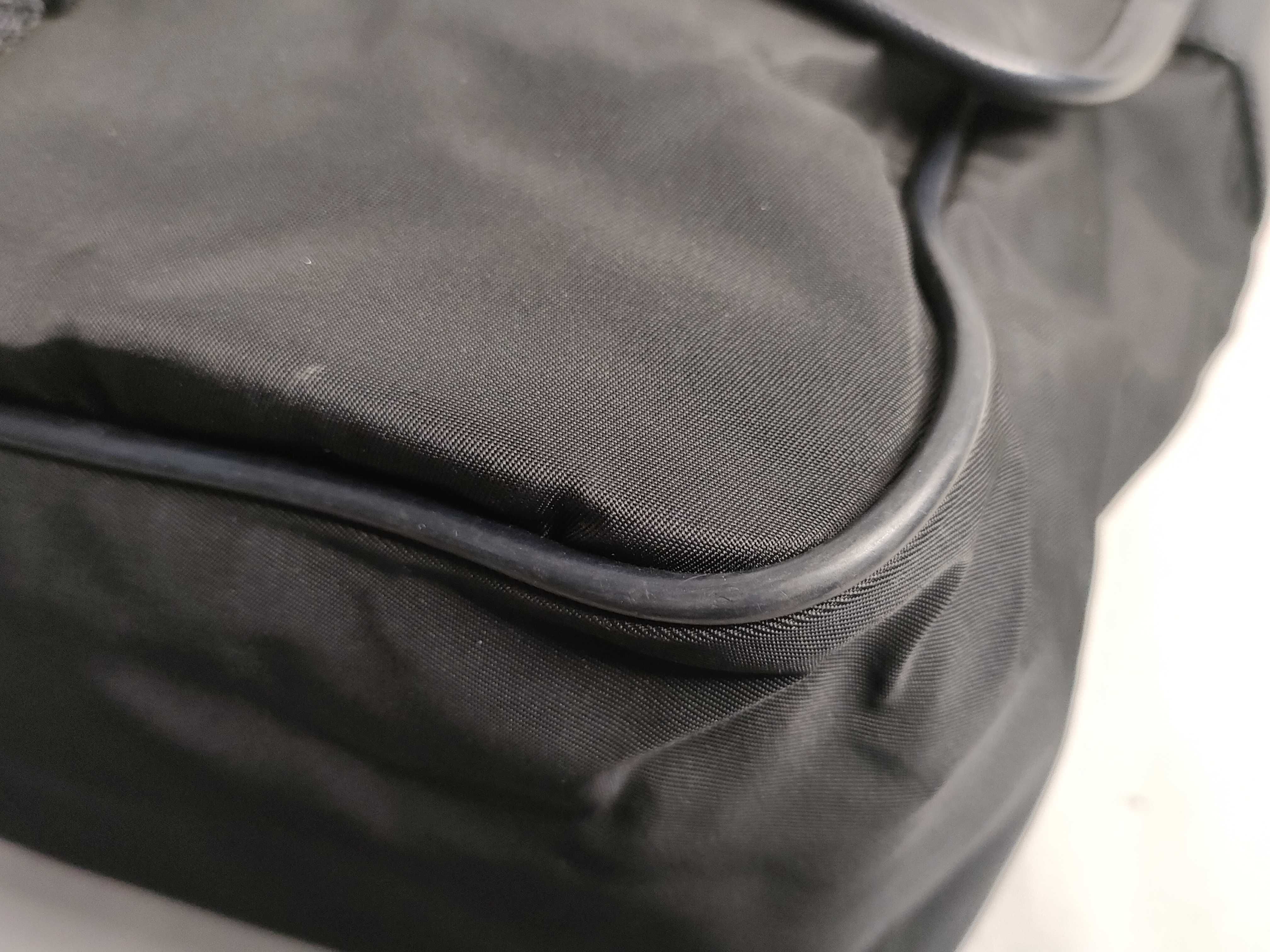 Nylon Shoulder Bag, Grayish Khaki — view 6