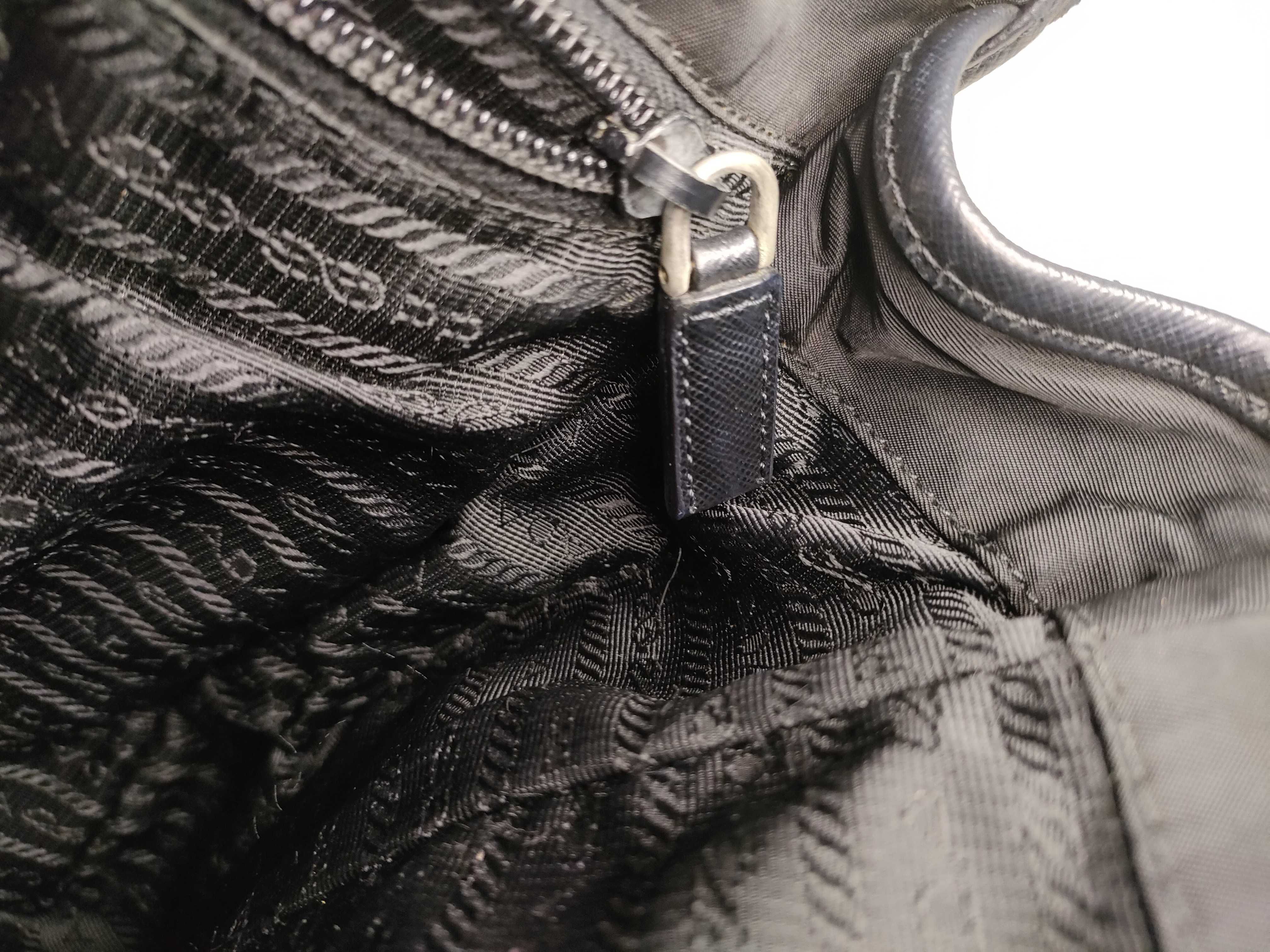 Nylon Shoulder Bag, Grayish Khaki — view 9