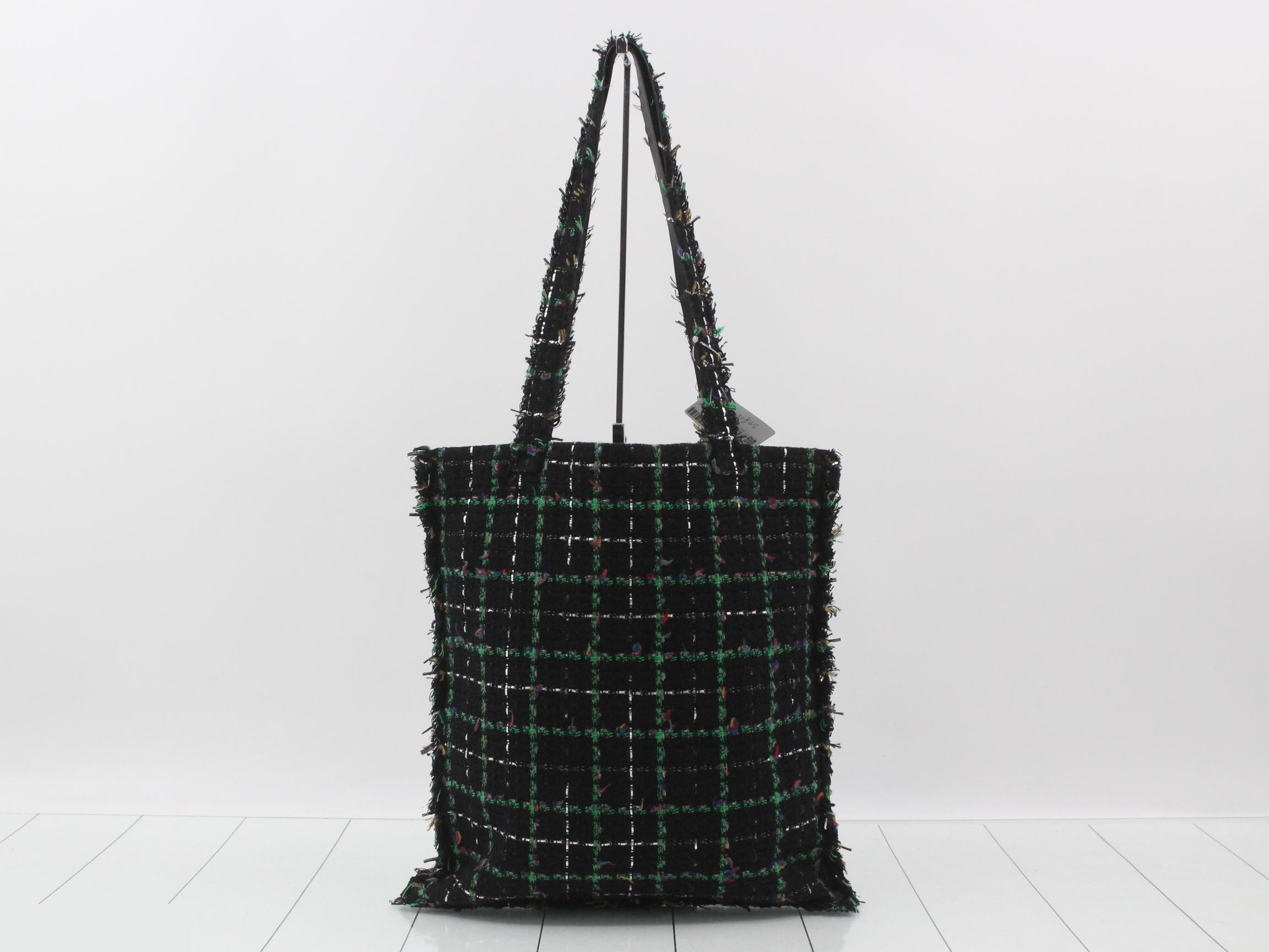 Tweed, multicolor, black, glitter, robot, number 24 — view 2