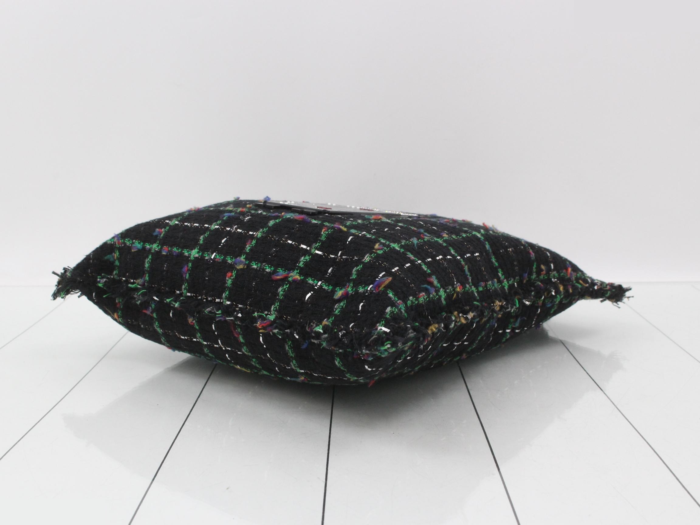 Tweed, multicolor, black, glitter, robot, number 24 — view 6