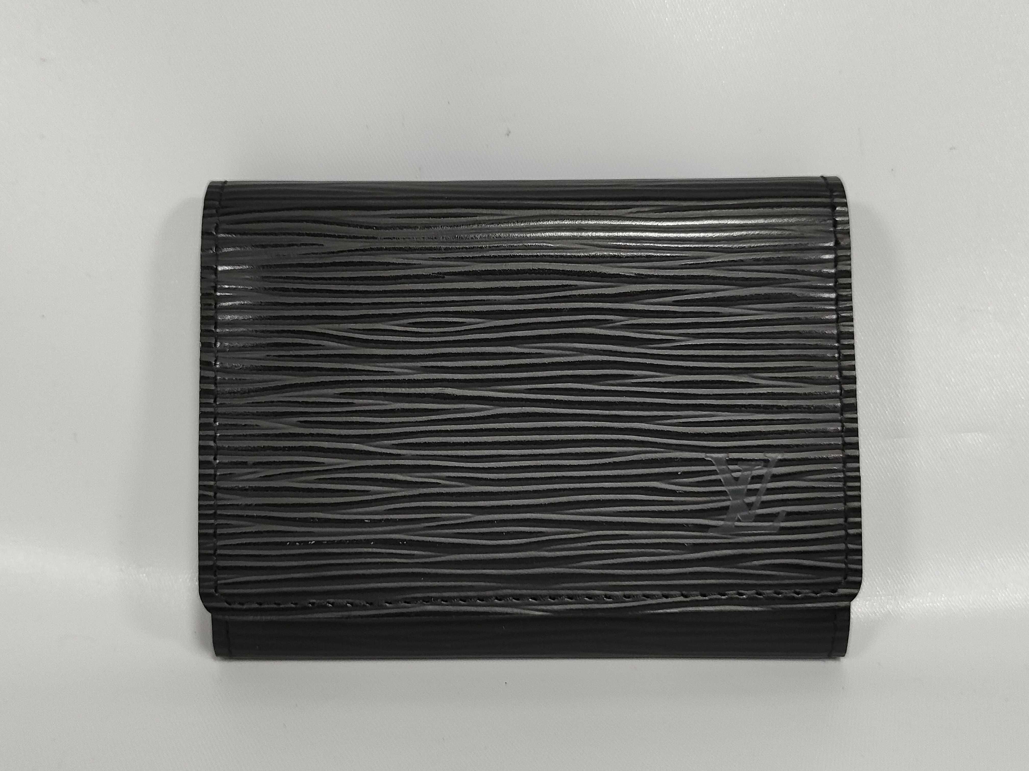 Epi Enveloppe Carte de Visite Noir Card Case