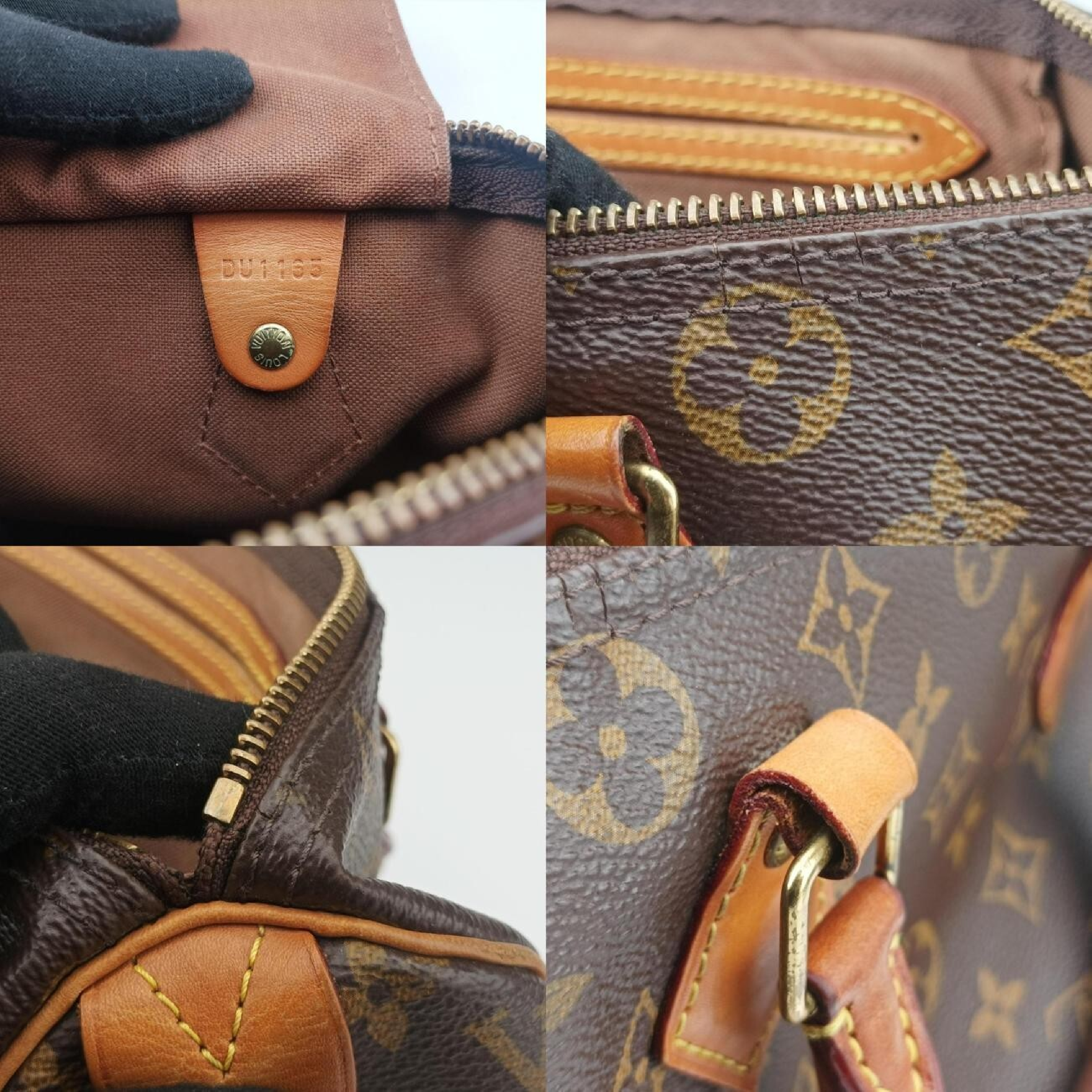 Speedy 30 Monogram/Brown Monogram Canvas M41526 DU1165 Handbag — view 8