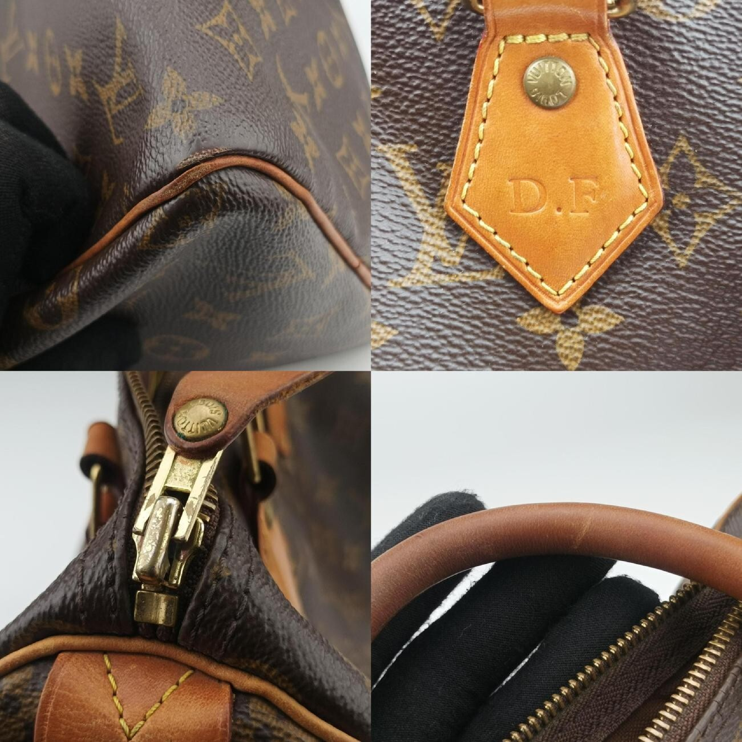 Speedy 30 Monogram/Brown Monogram Canvas M41526 DU1165 Handbag — view 9