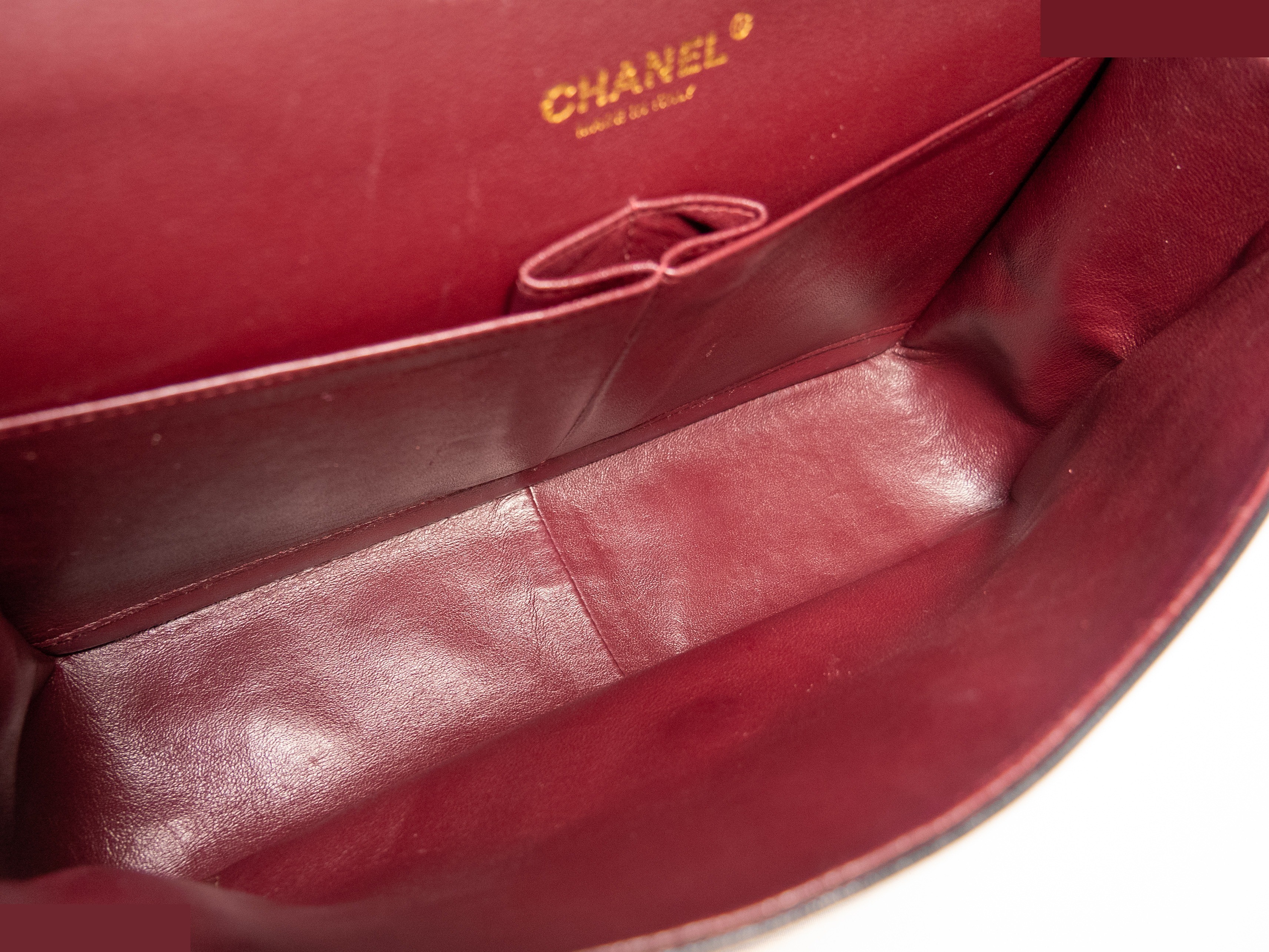 Large Matelassé bag, matching seal card, lambskin, black. — view 10