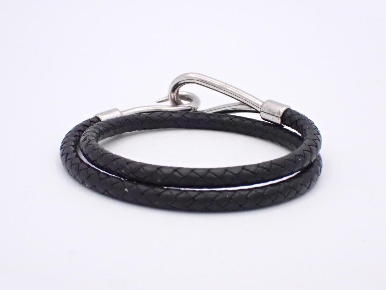 Leather bracelet, jumbo bracelet, wrist circumference approximately 17cm — view 2