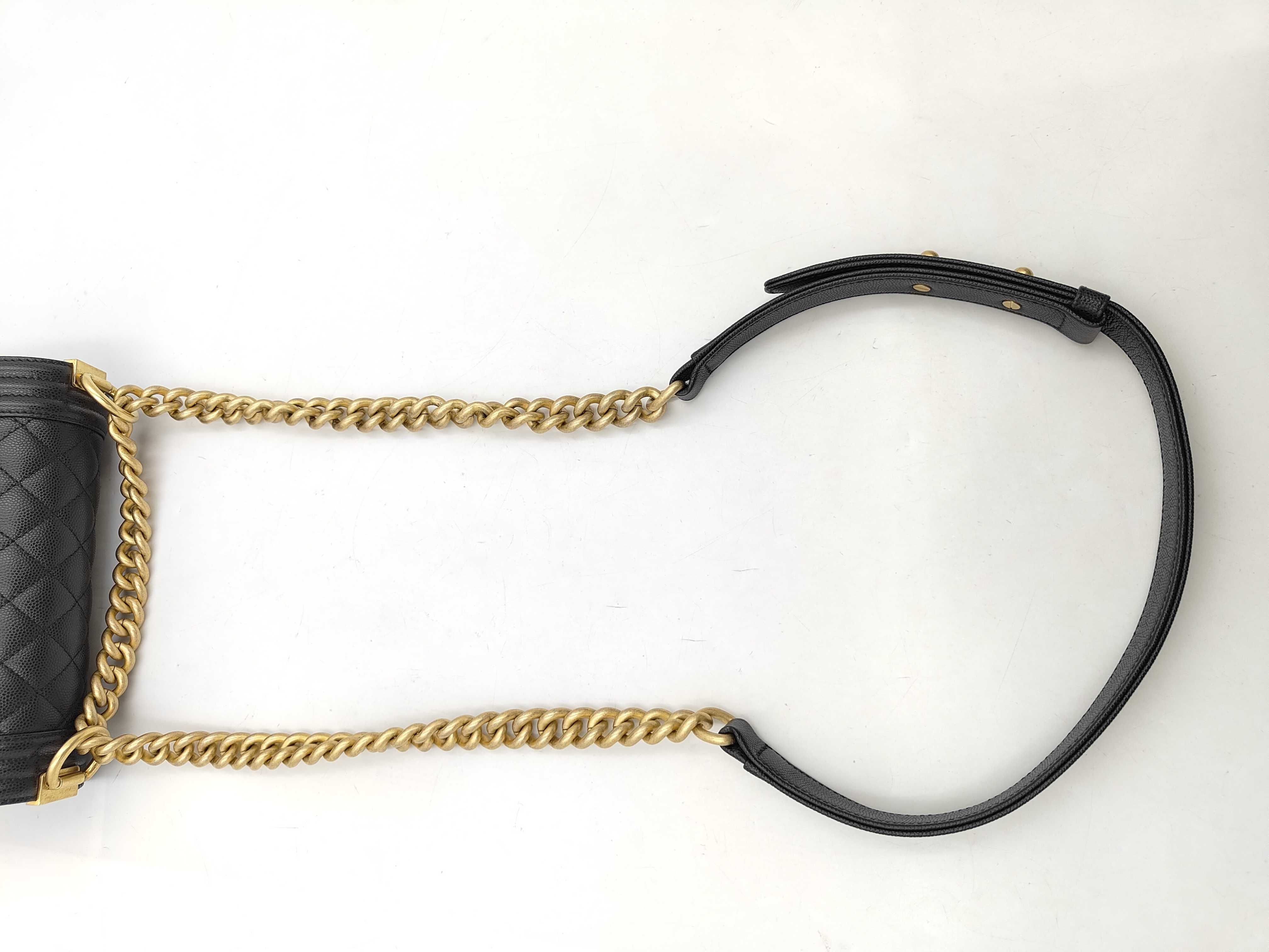 Boy Chanel Caviar Matelassé Shoulder Bag — view 5