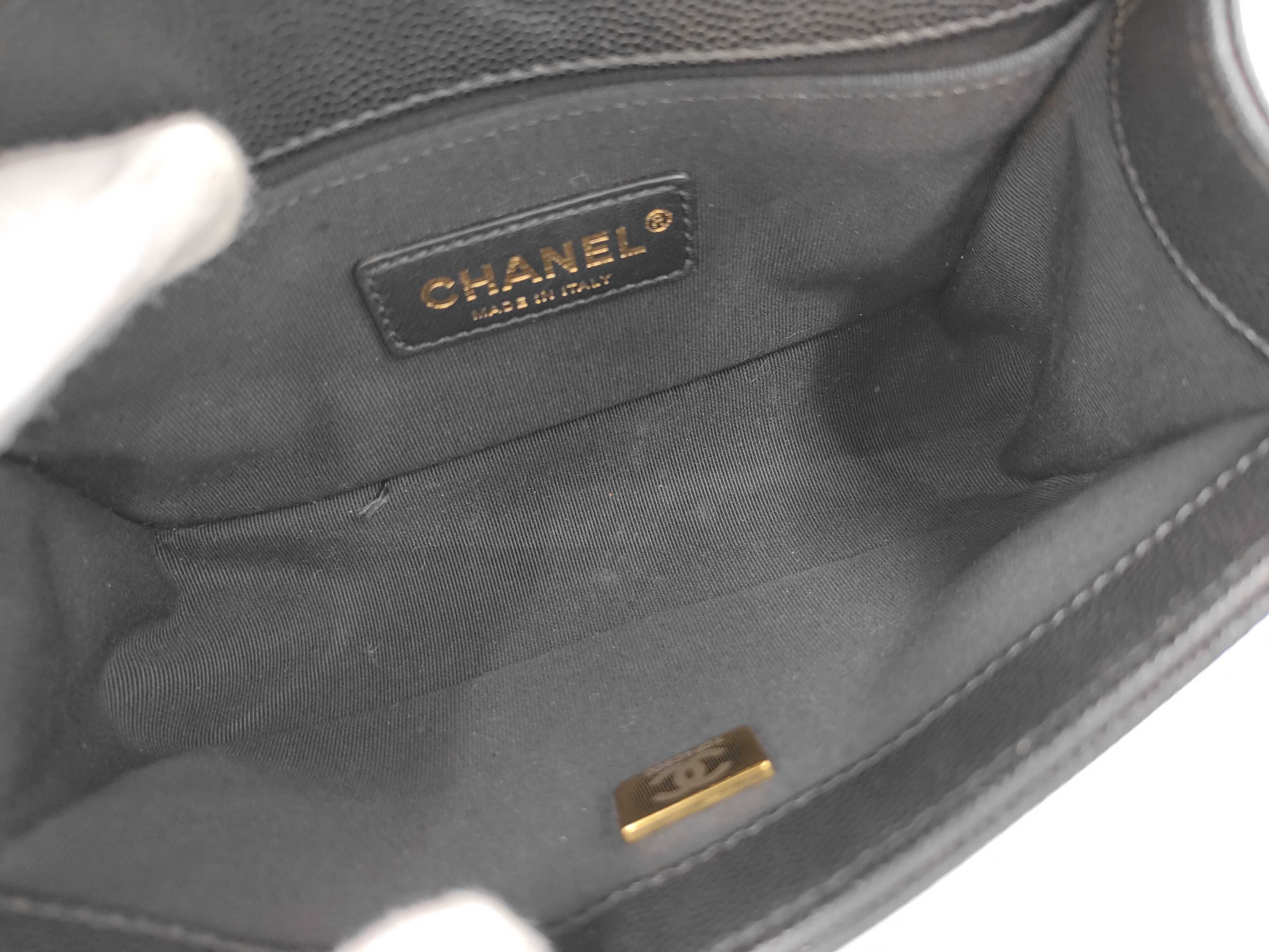 Boy Chanel Caviar Matelassé Shoulder Bag — view 9