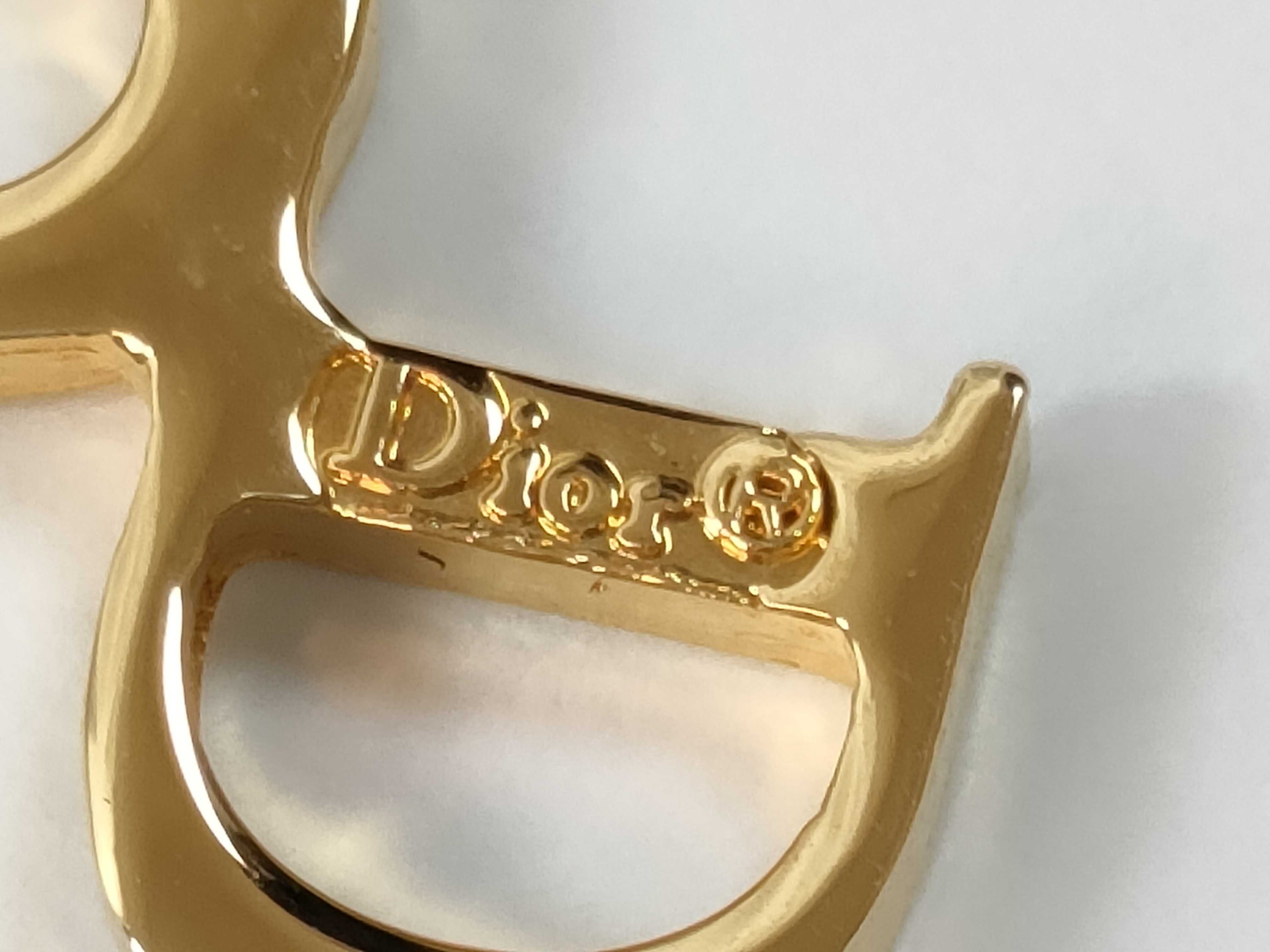 CD Logo Vintage Necklace Metal Gold Women's Necklace — view 6