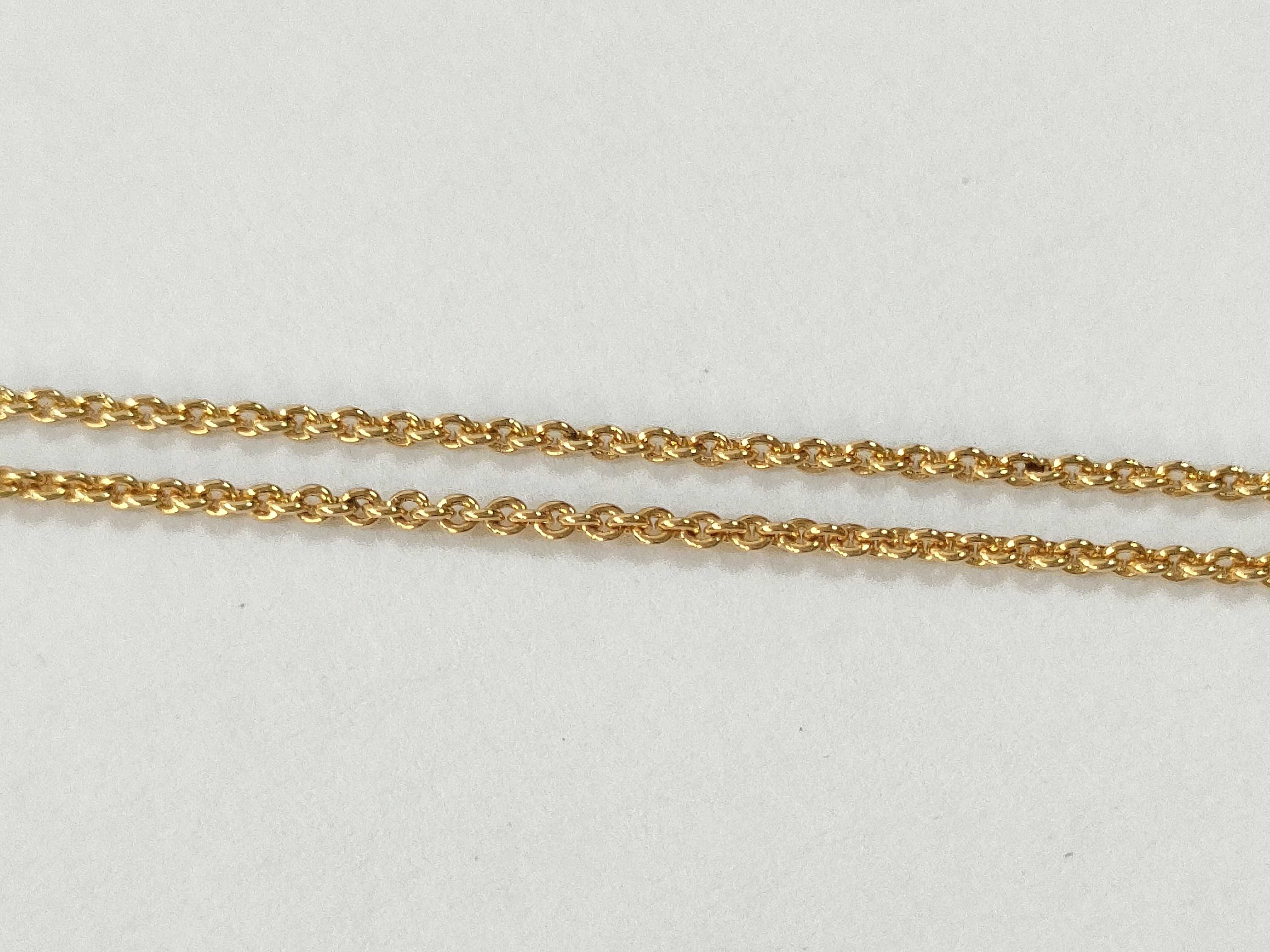 CD Logo Vintage Necklace Metal Gold Women's Necklace — view 7