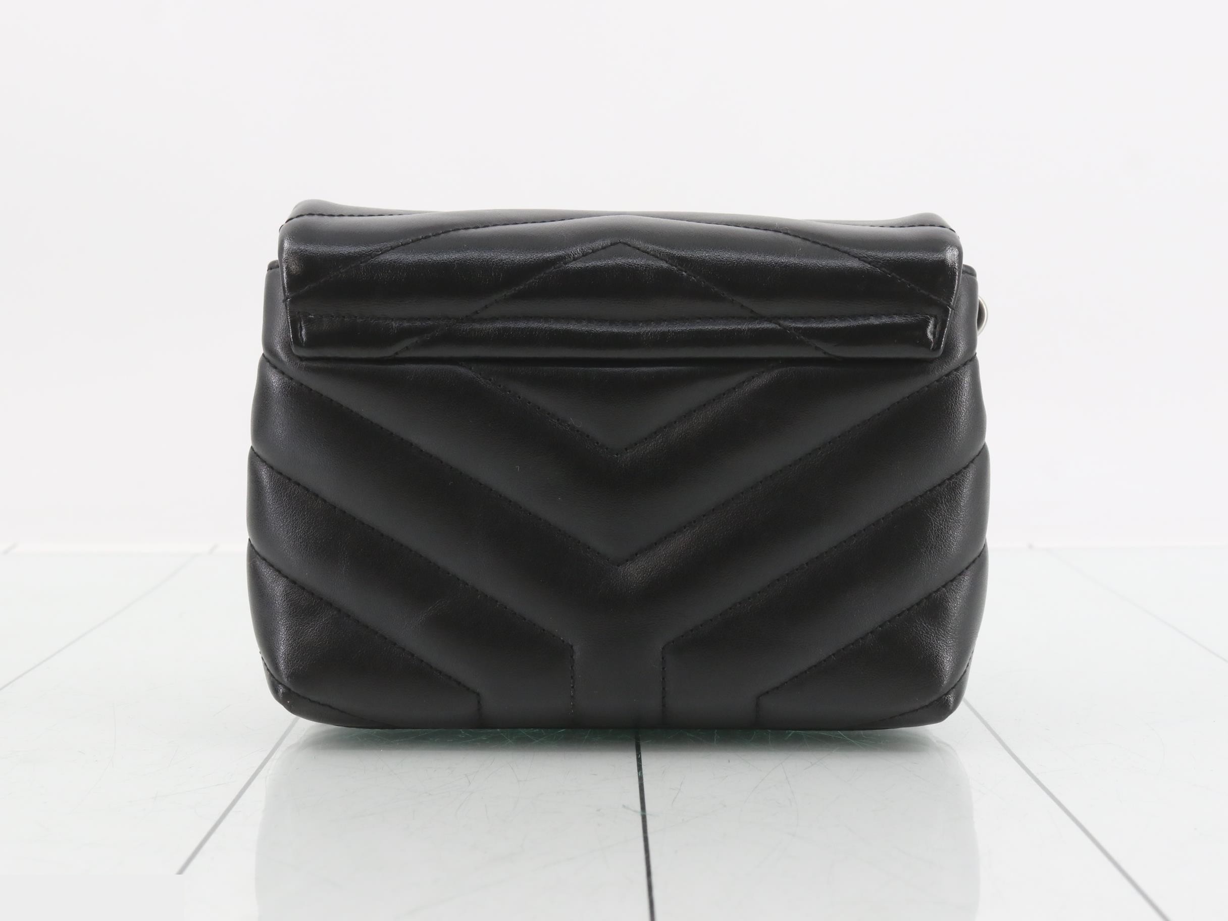 Lulu Shoulder Bag, Leather, Black — view 2