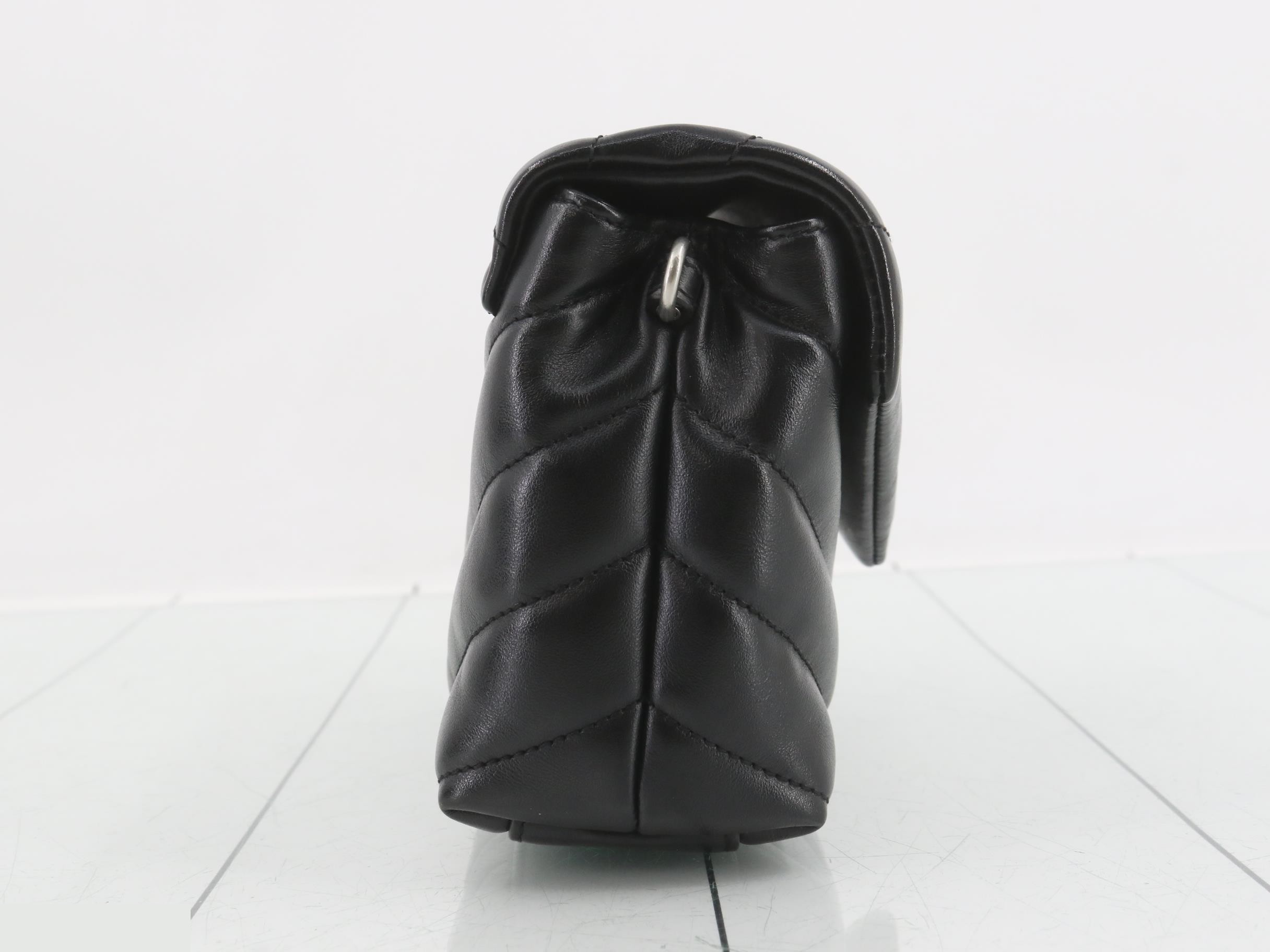Lulu Shoulder Bag, Leather, Black — view 4