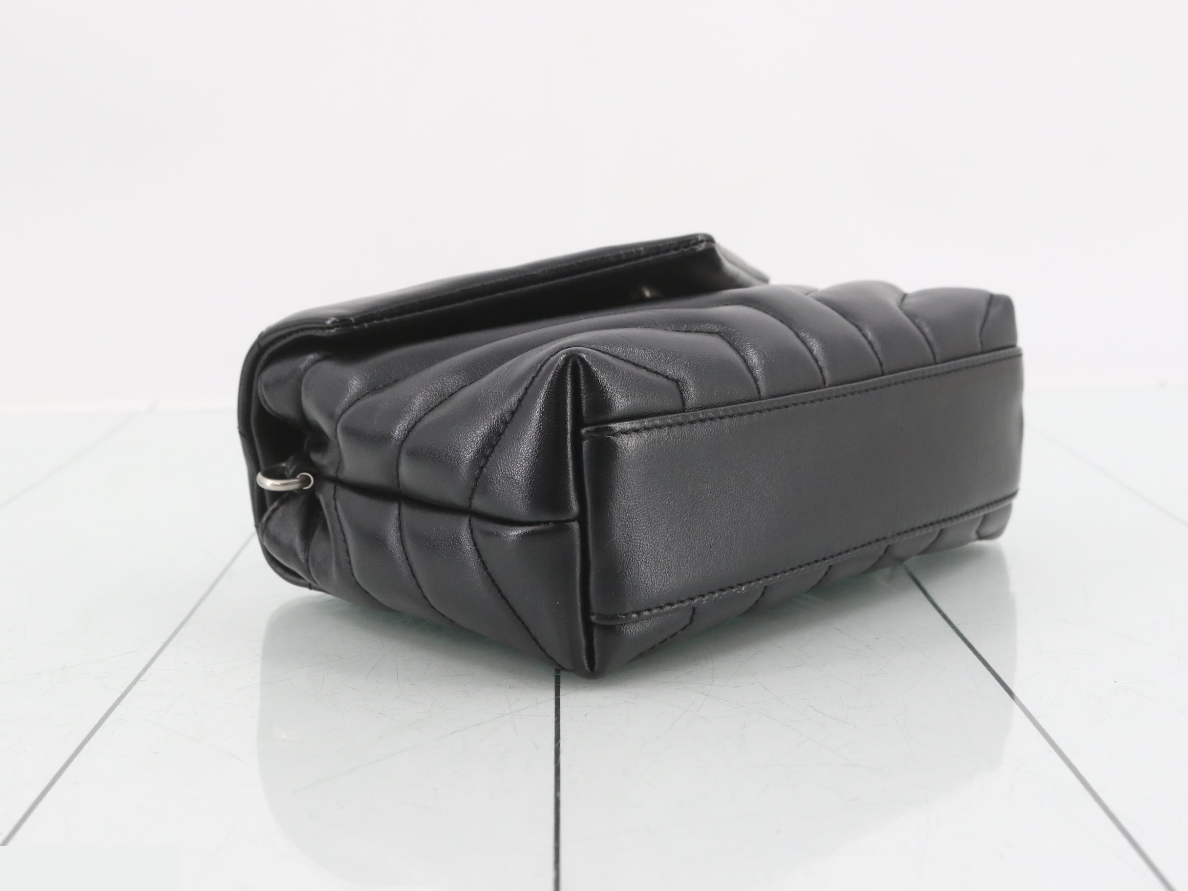 Lulu Shoulder Bag, Leather, Black — view 5
