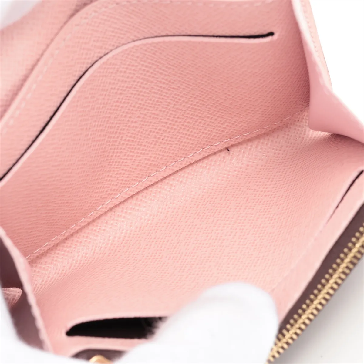 Monogram Portemonnaie Rosalie M62361 Rose Ballerine Coin Case (RFID detected) — view 5