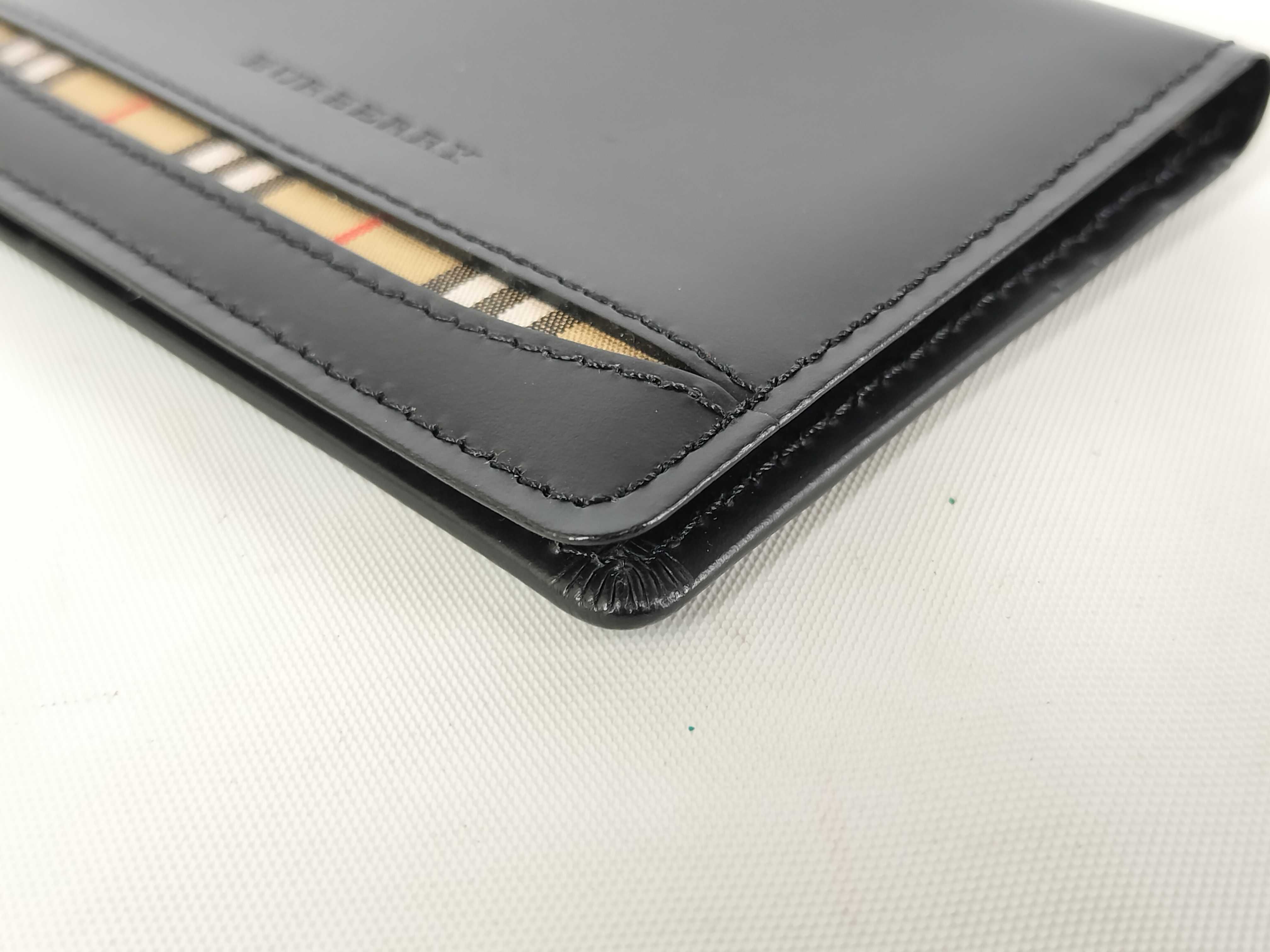 Leather Card Case, Black (Card Case/Pass Case/Business Card Holder) — view 2