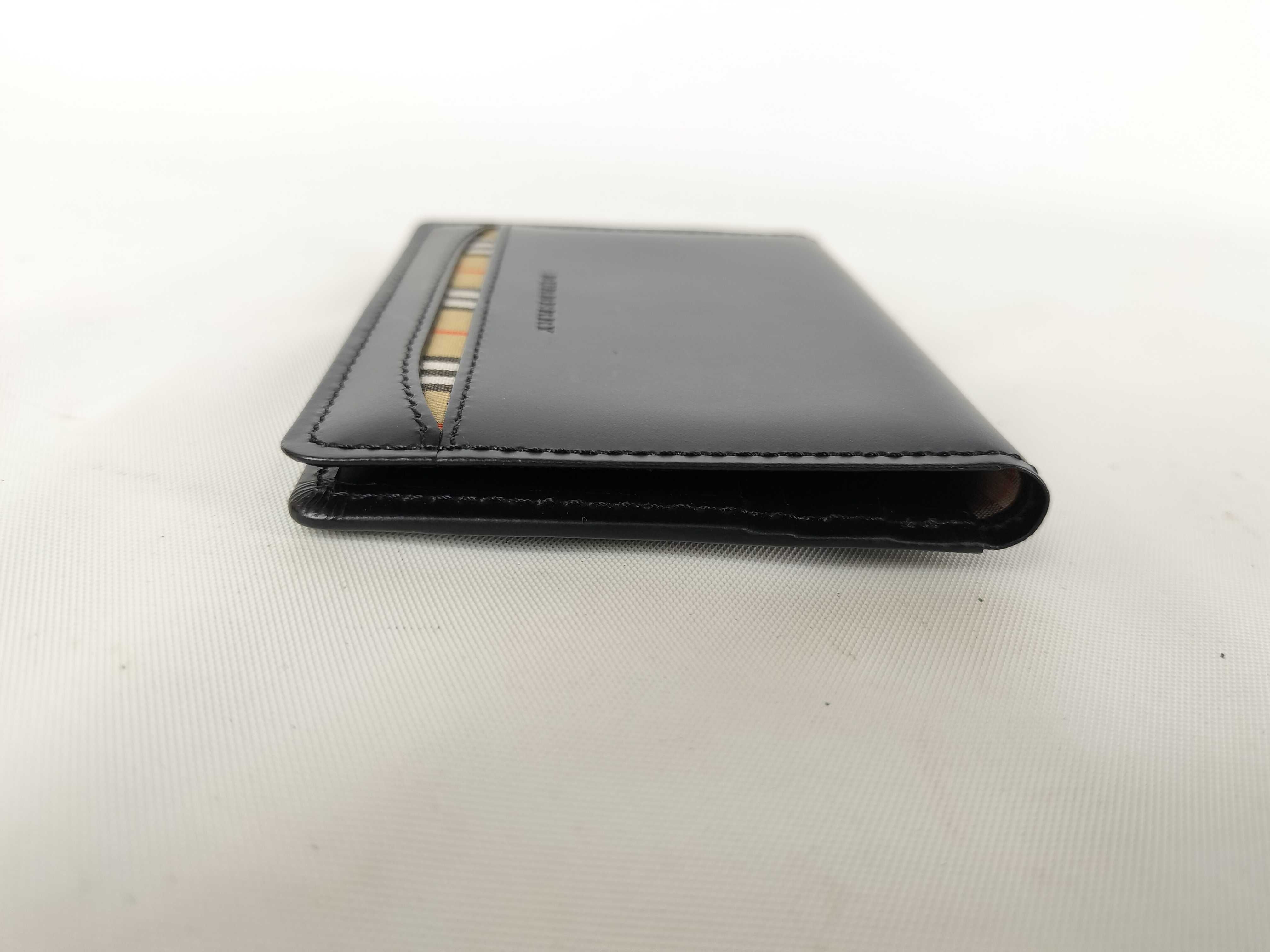 Leather Card Case, Black (Card Case/Pass Case/Business Card Holder) — view 3