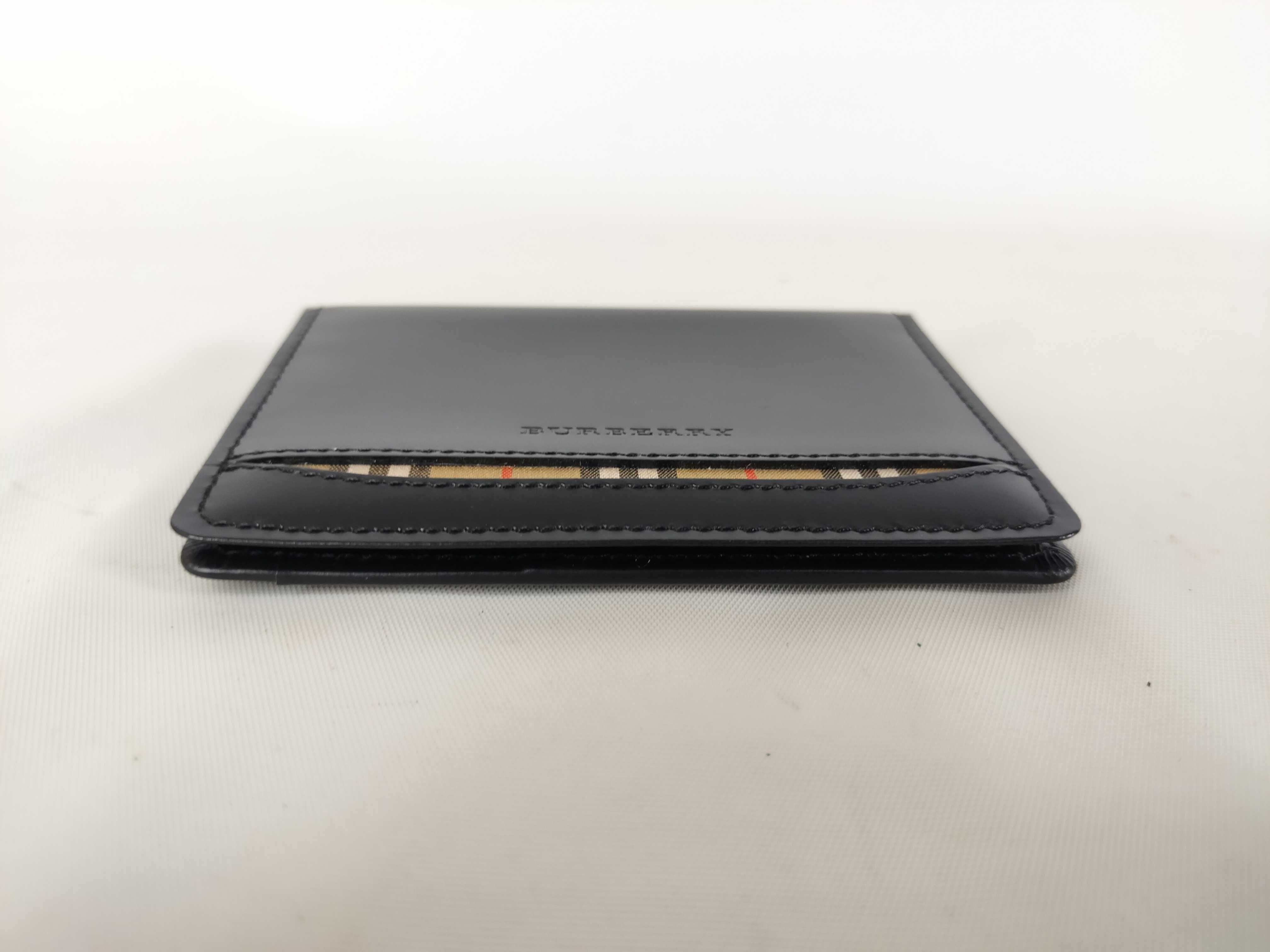 Leather Card Case, Black (Card Case/Pass Case/Business Card Holder) — view 4