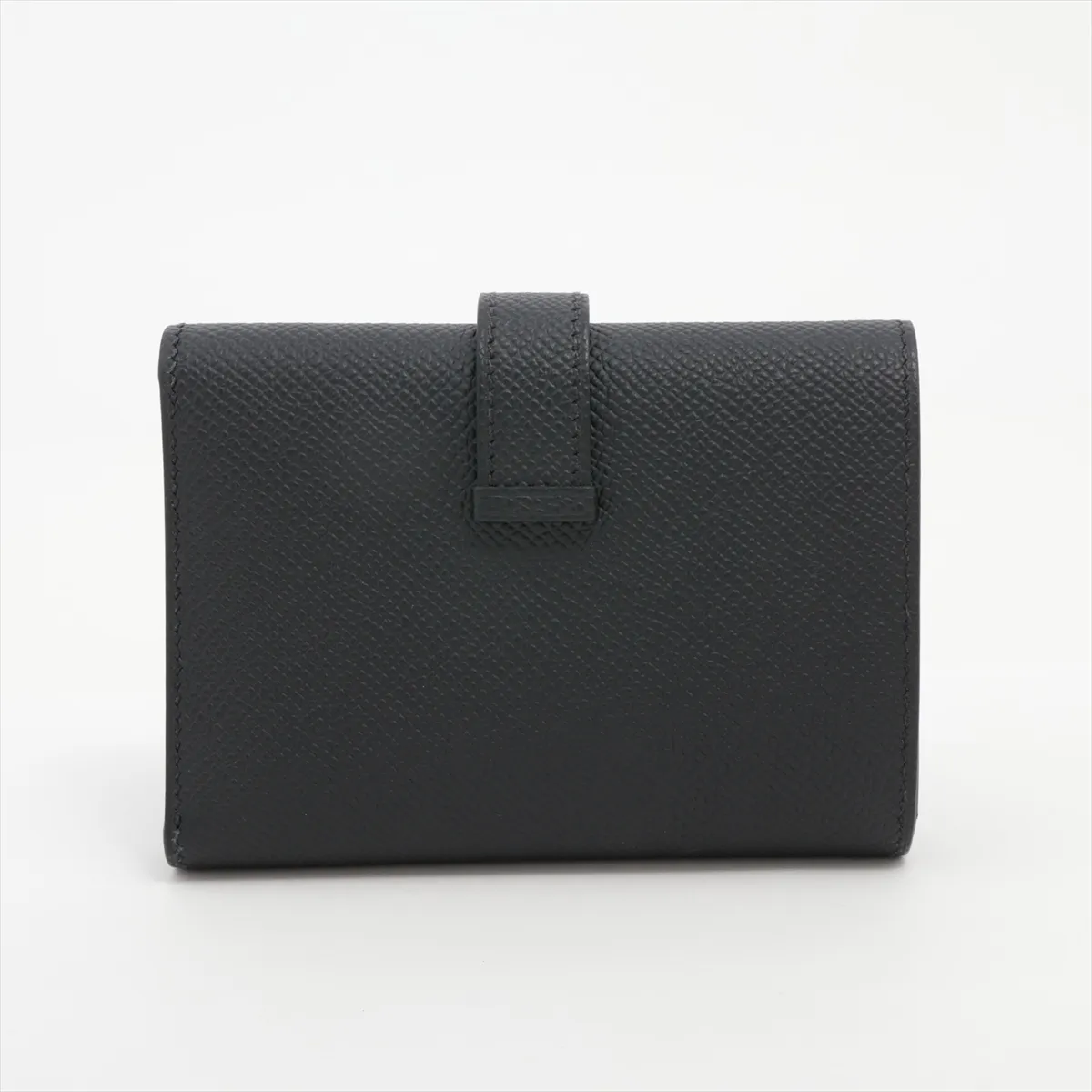 Bearn Combination Veau Epsom Compact Wallet Black Silver Hardware G:2026 — view 2