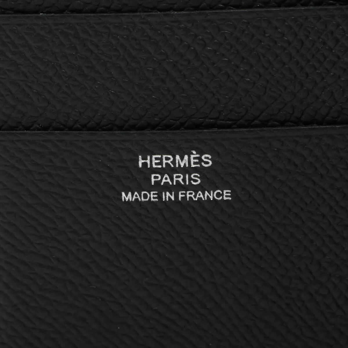 Bearn Combination Veau Epsom Compact Wallet Black Silver Hardware G:2026 — view 6