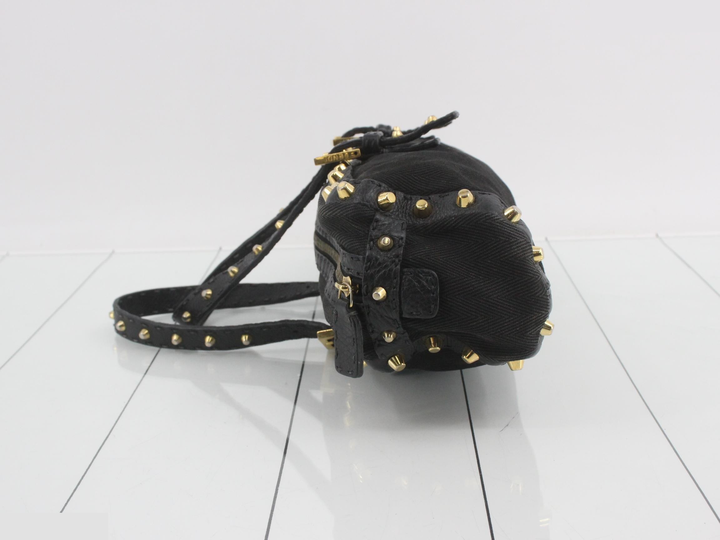 studded handbag, black — view 4