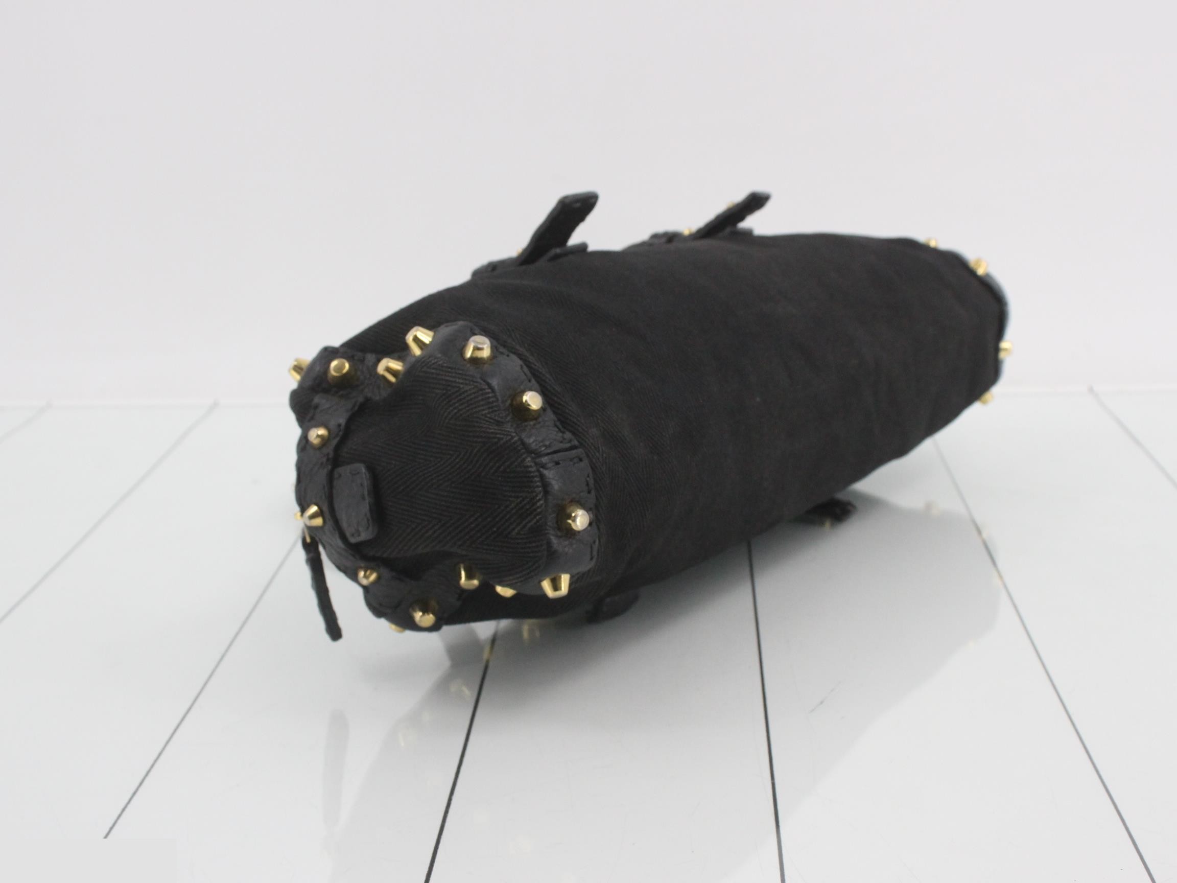 studded handbag, black — view 5