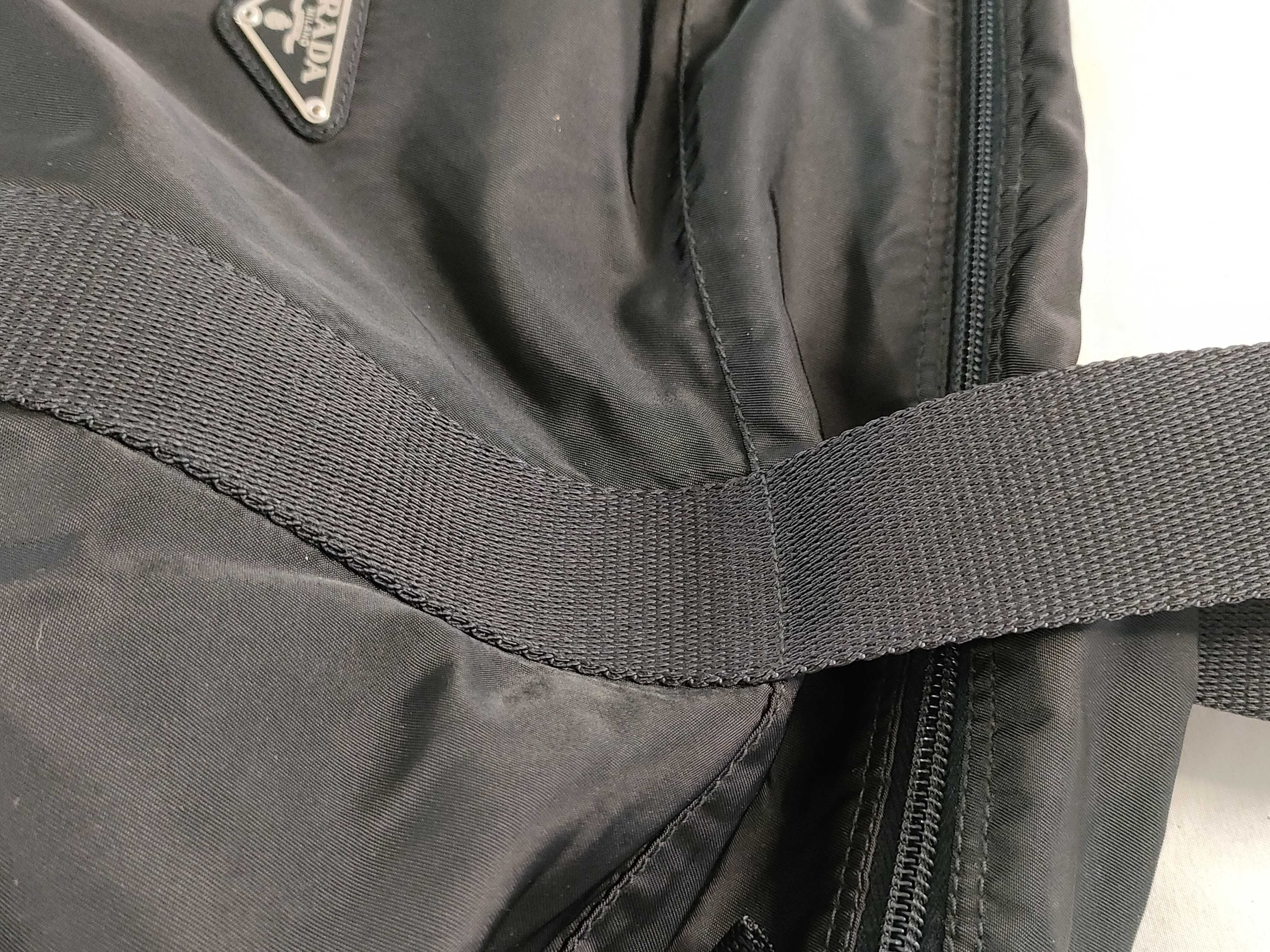 Nylon Prada 2WAY Boston Bag Nylon Black Triangle Logo Plate B4651 Boston Bag — view 5