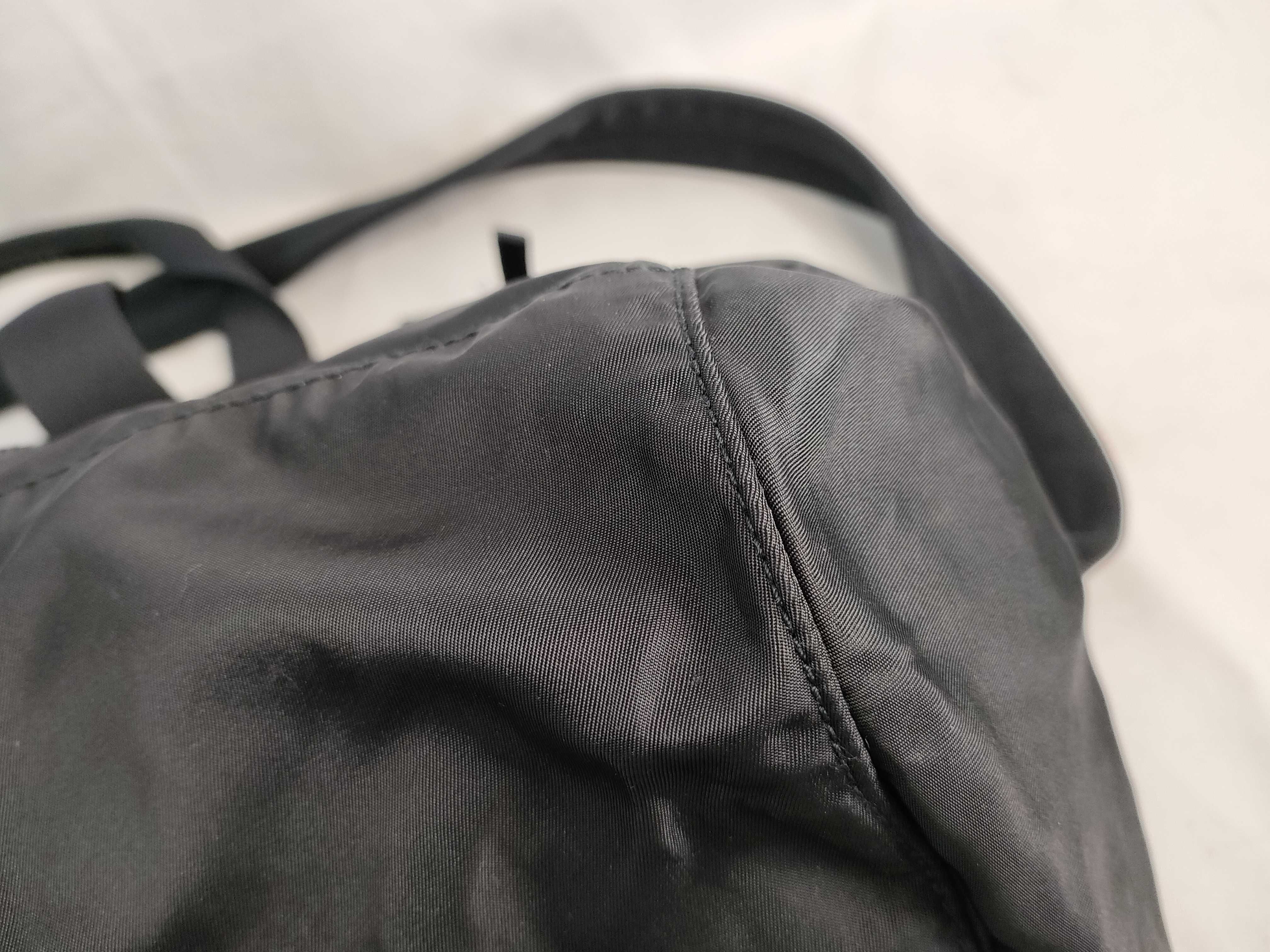 Nylon Prada 2WAY Boston Bag Nylon Black Triangle Logo Plate B4651 Boston Bag — view 7