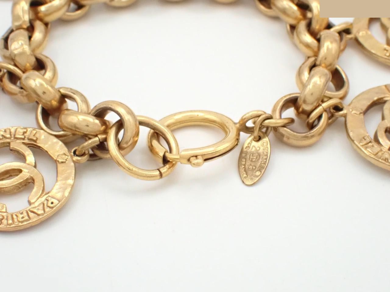 Coco Mark Bracelet/Bangle, Gold, Wrist Circumference Approx. 17cm — view 3