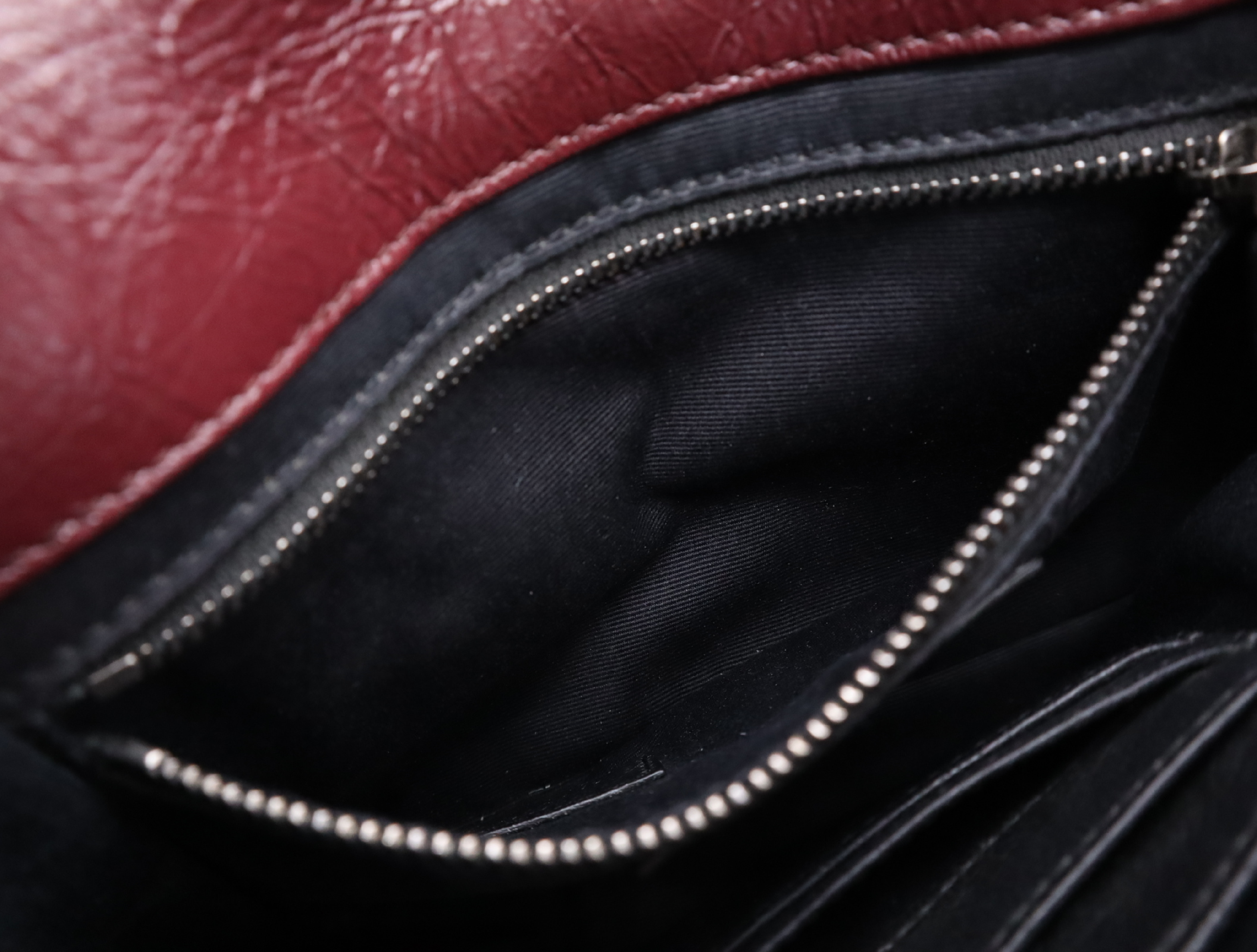 498883 Leather Niki Chain Shoulder Bag, Bordeaux Shoulder Bag — view 13