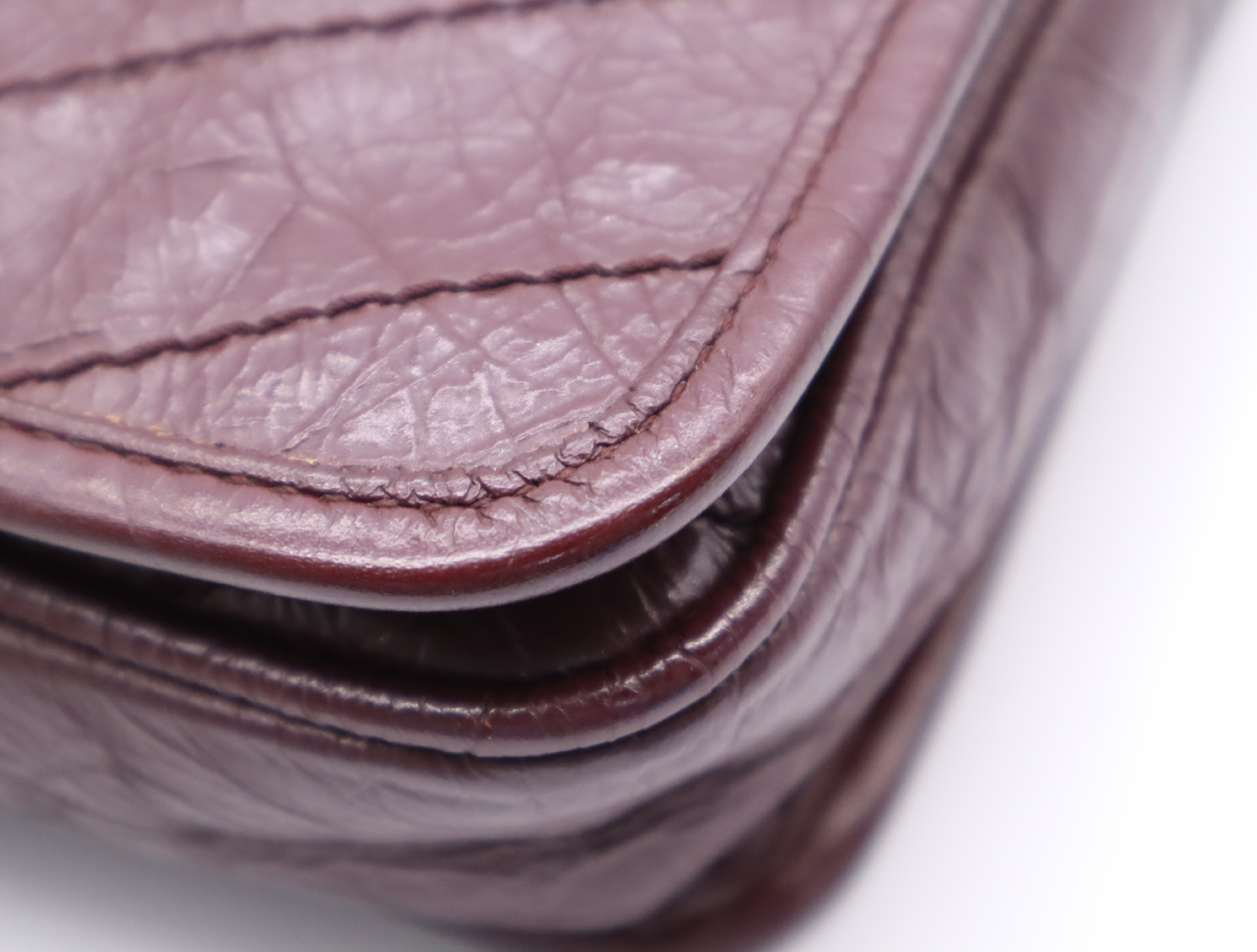 498883 Leather Niki Chain Shoulder Bag, Bordeaux Shoulder Bag — view 7