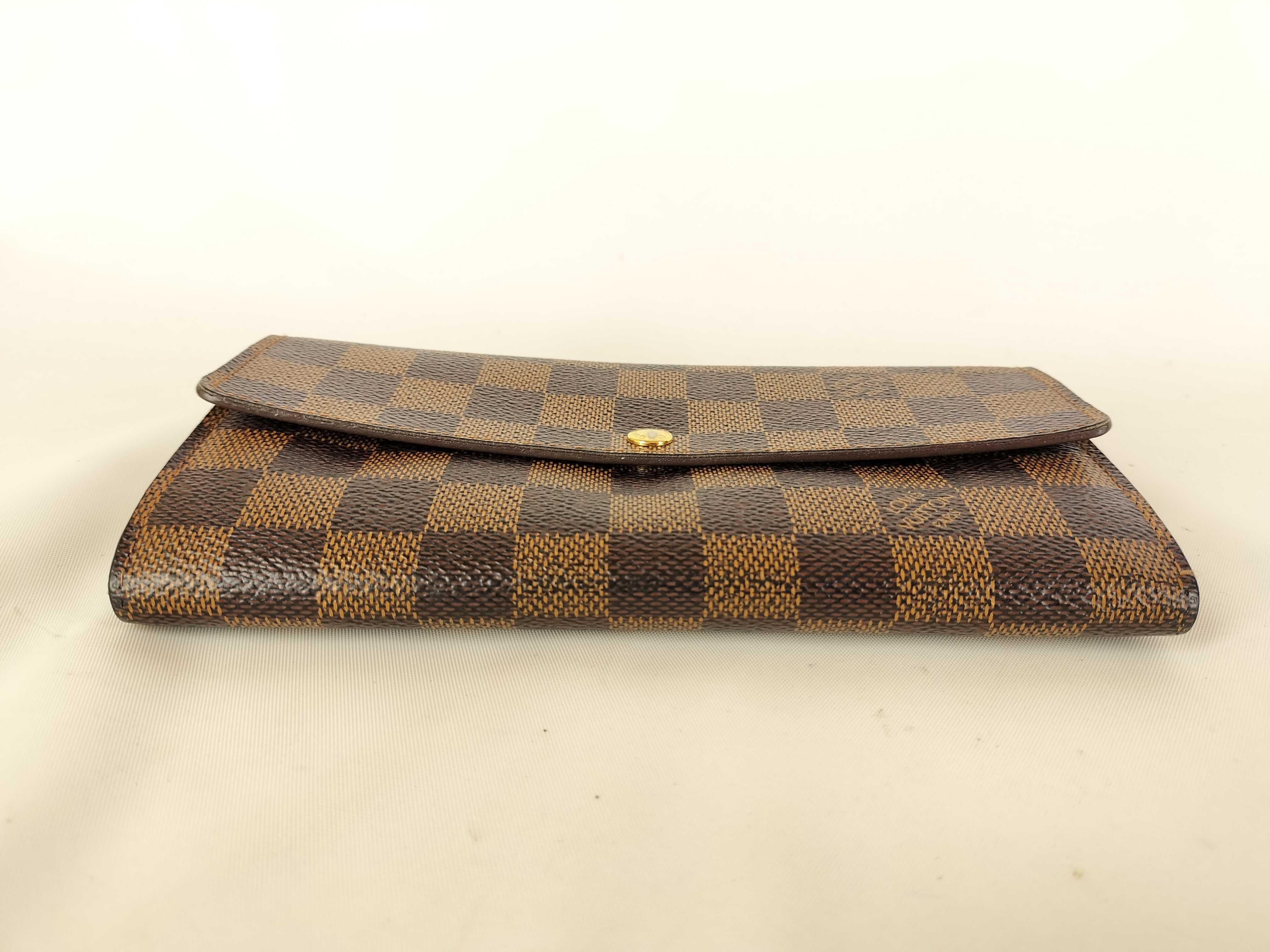 Damier Portefeuille Sarah wallet with initials — view 4