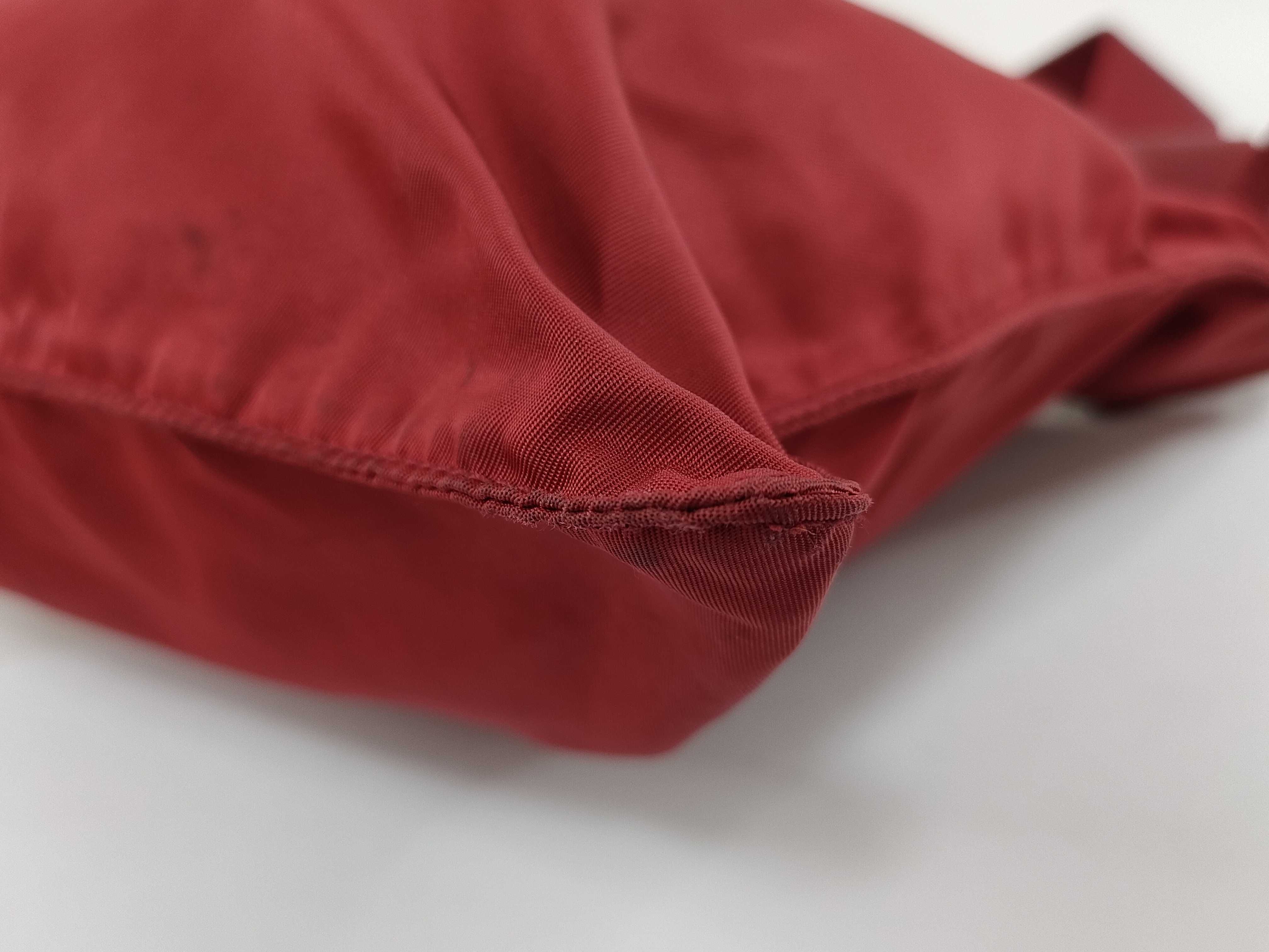 Nylon Shoulder Bag, Red — view 4