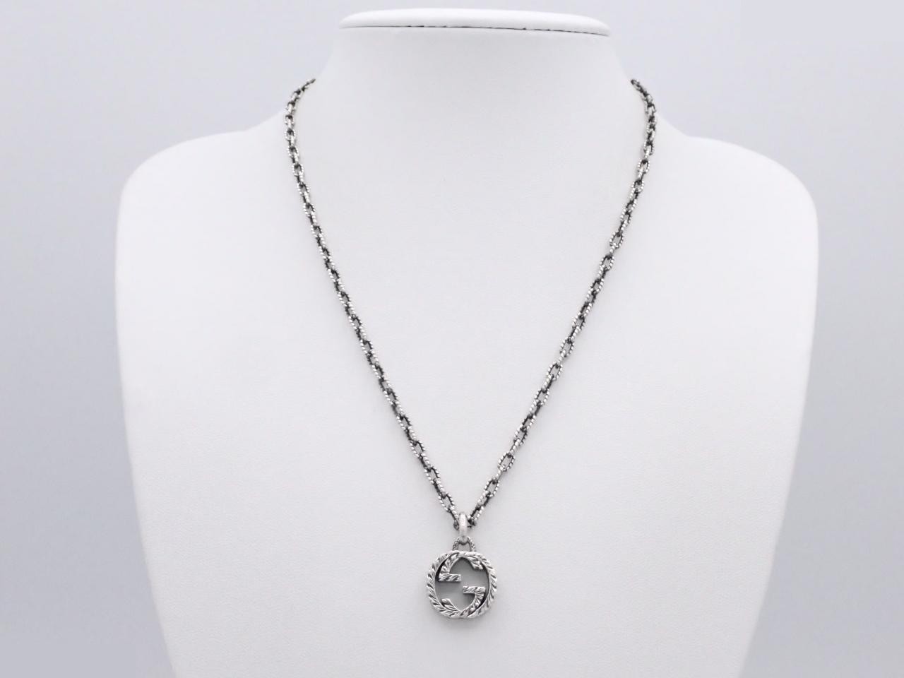 Interlocking G Arabesque Necklace, 925 sterling silver, 17.2g — view 3