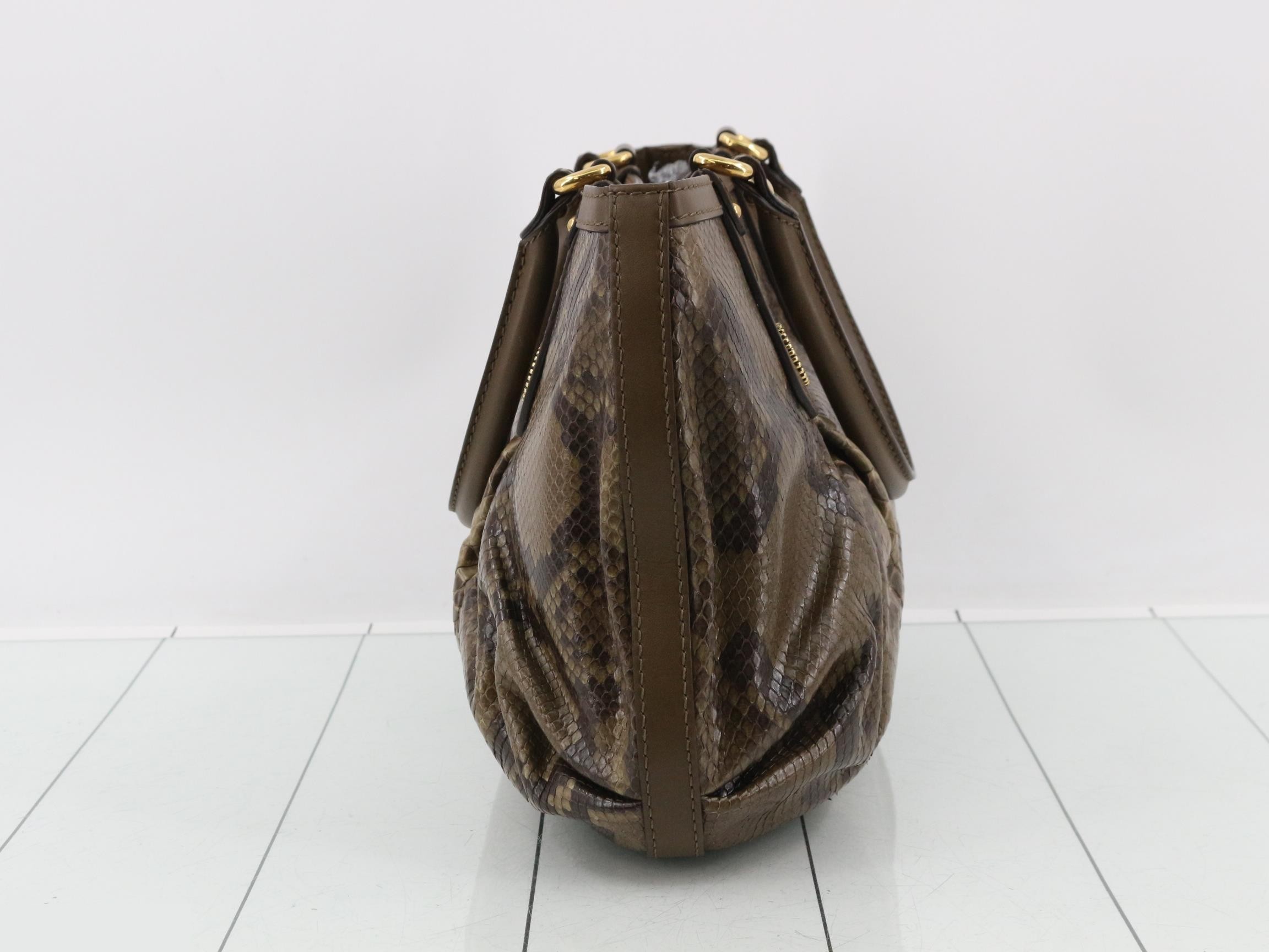 269953 Python GG Studded Handbag Tote Bag — view 4