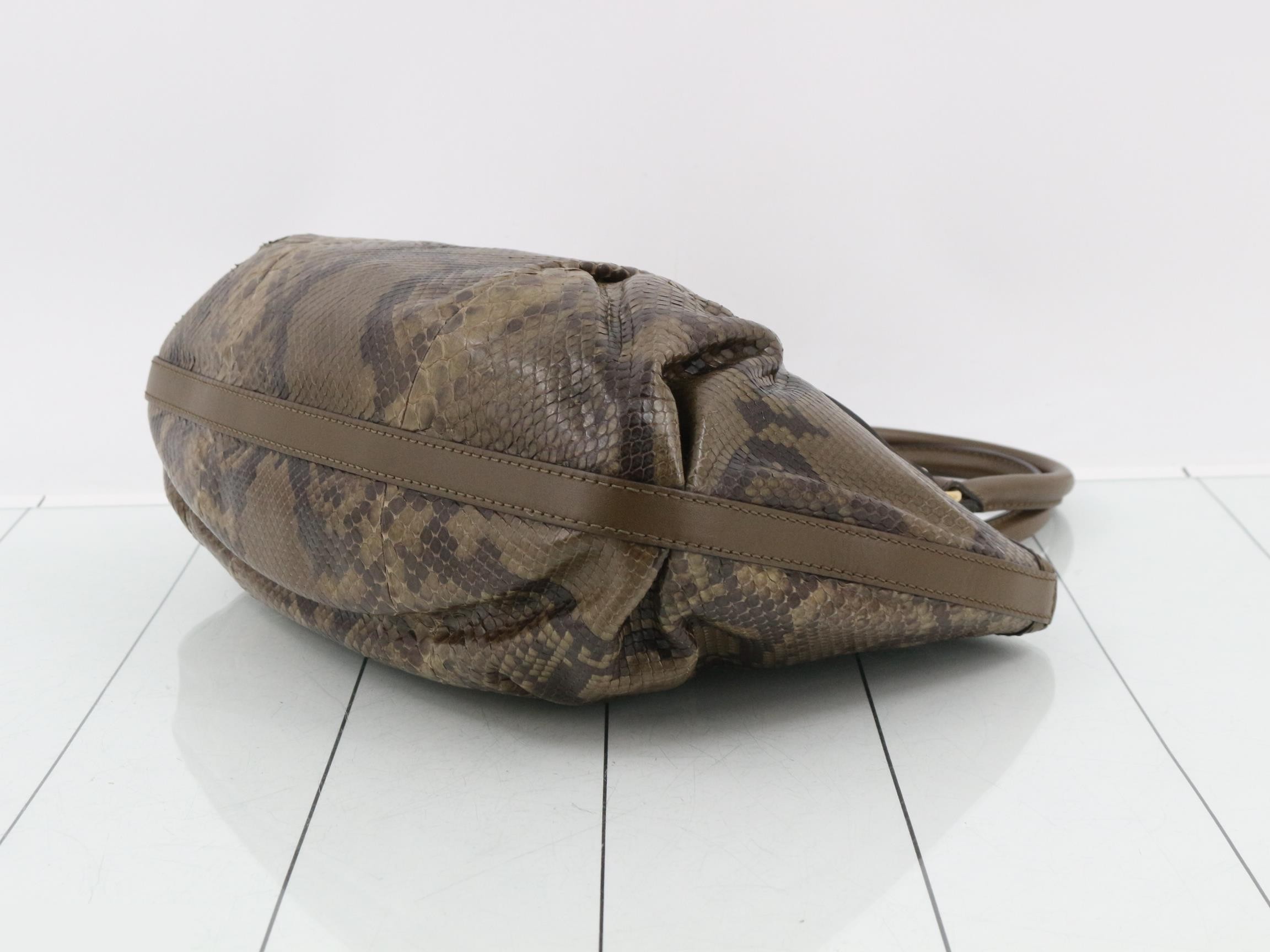 269953 Python GG Studded Handbag Tote Bag — view 6
