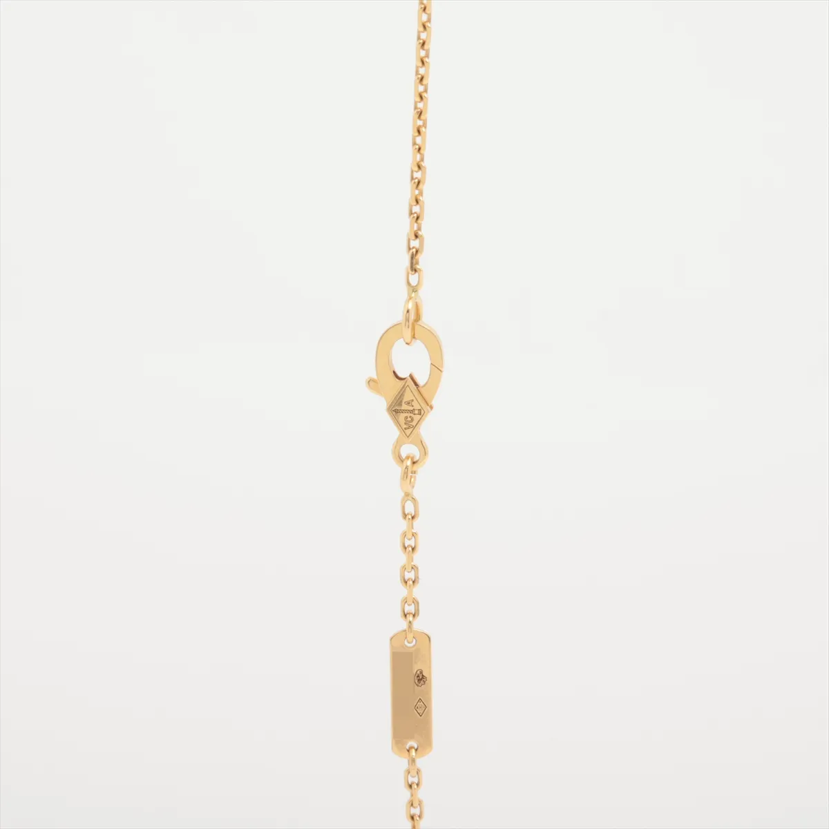 Vintage Alhambra Onyx Necklace 750(YG) 5.5g — view 3