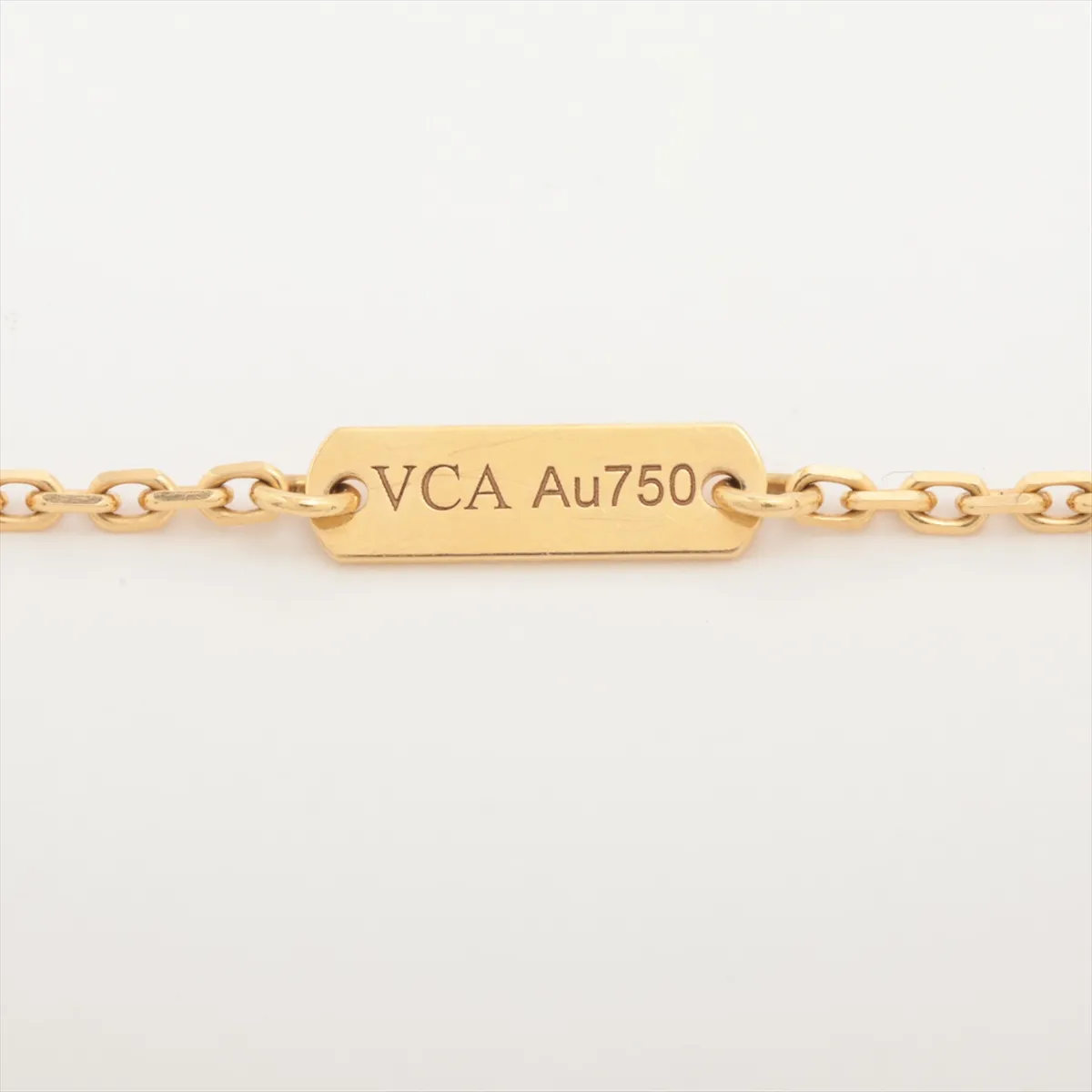 Vintage Alhambra Onyx Necklace 750(YG) 5.5g — view 4