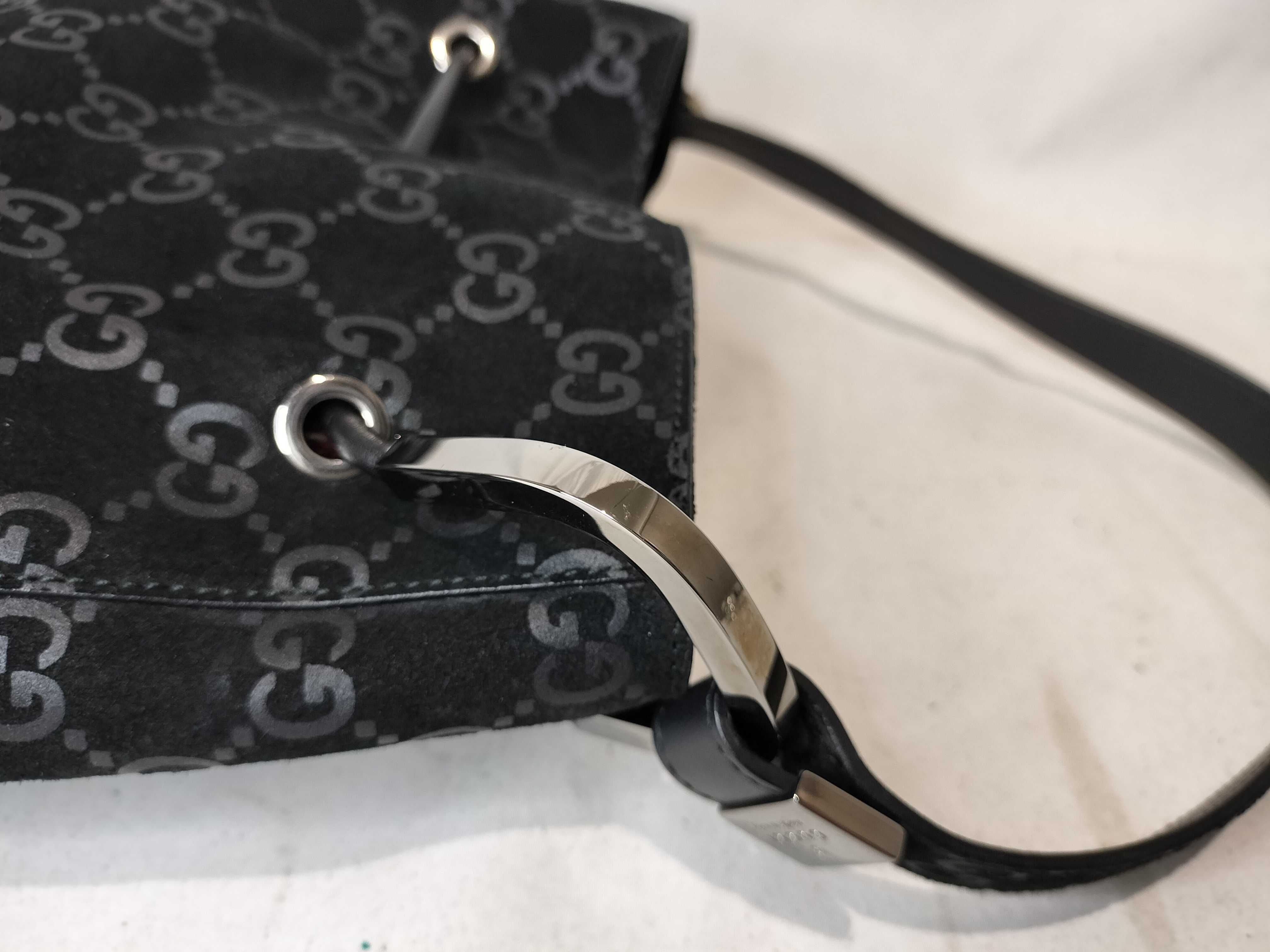 GG Suede One-Shoulder Bag (001.3748) - Handbag — view 5