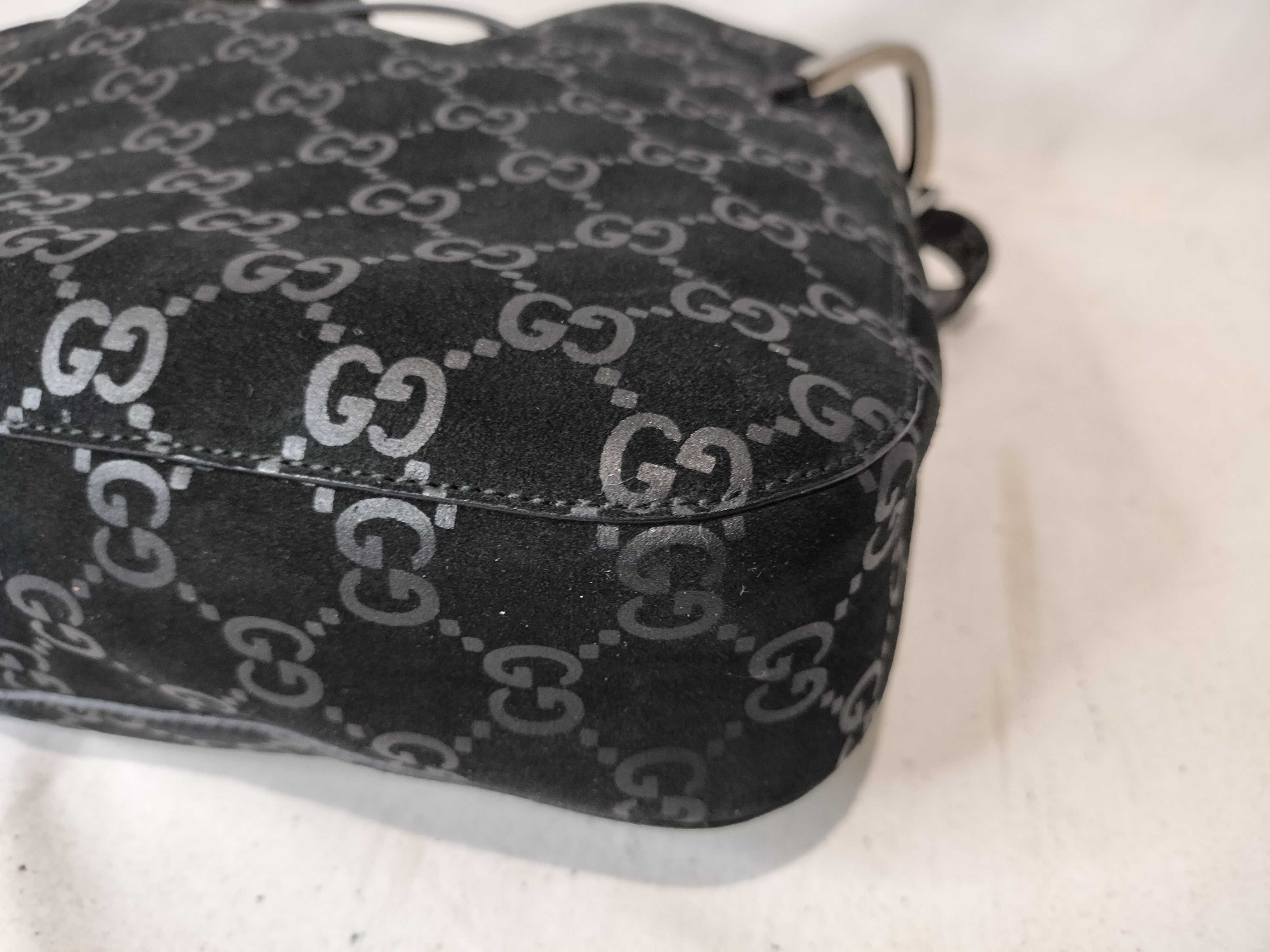 GG Suede One-Shoulder Bag (001.3748) - Handbag — view 6