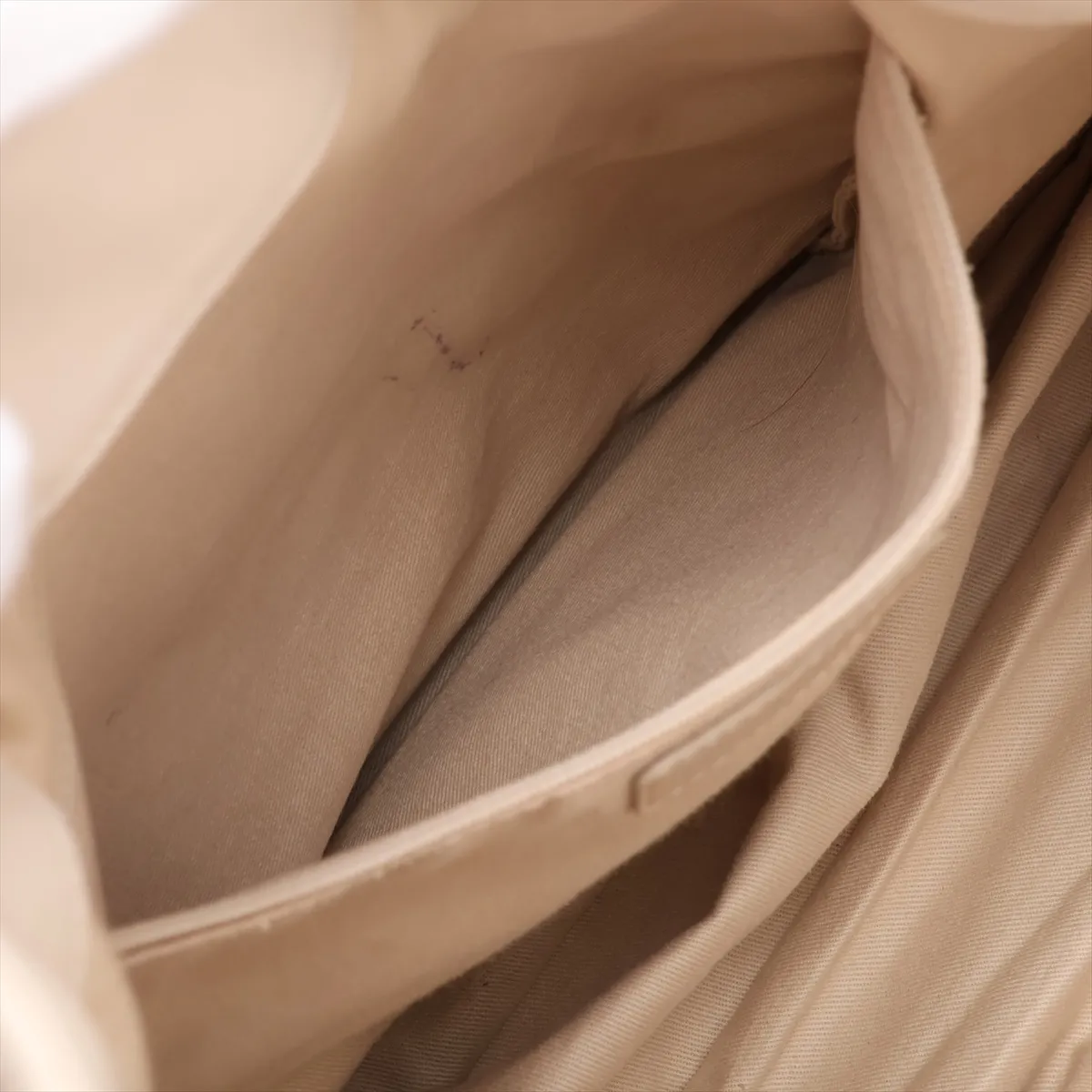 Wild Stitch Lambskin Chain Tote Bag, Ivory, Silver Hardware, 11354502, Serial Number 11 — view 8