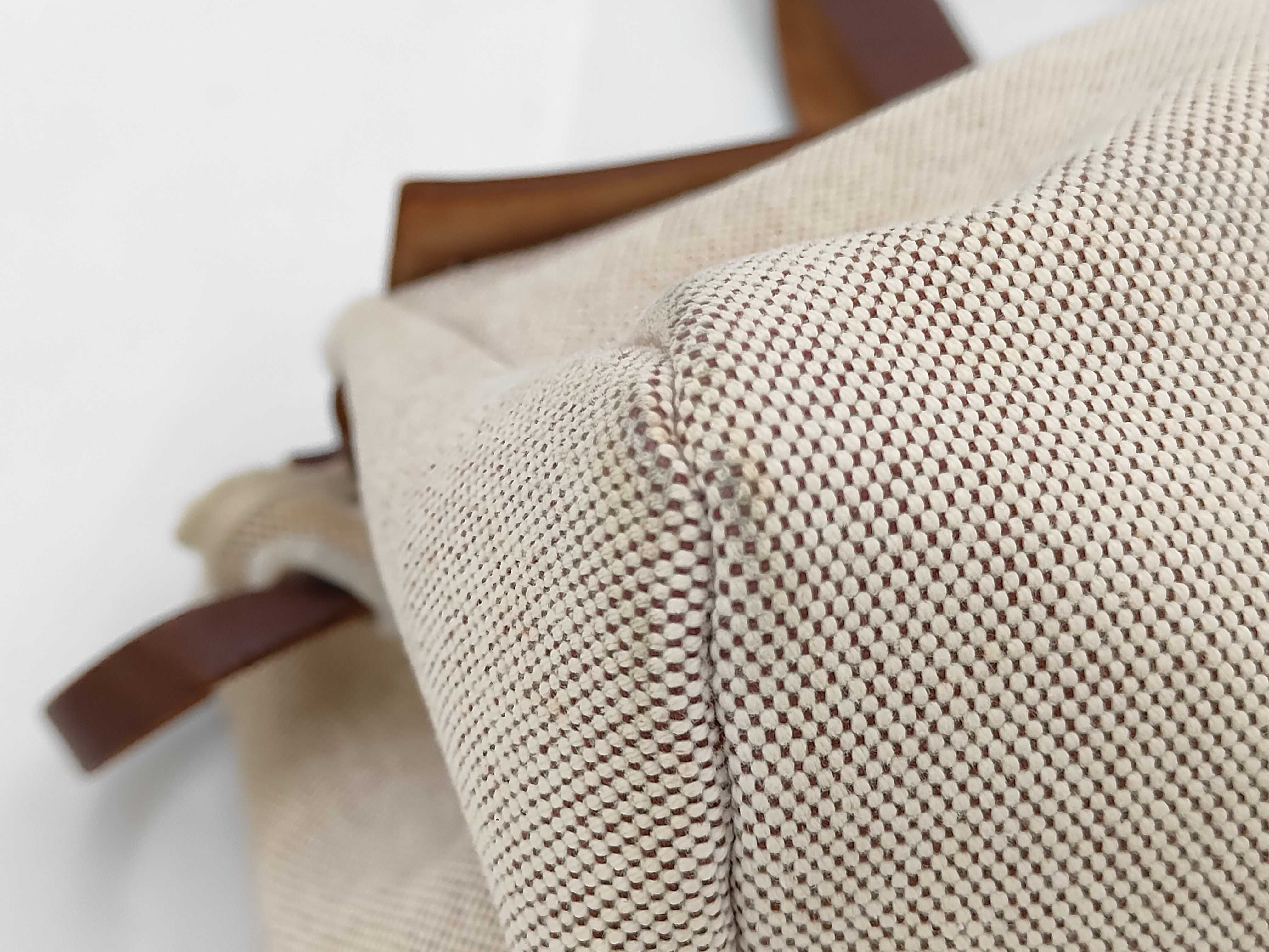 Herbag Cabas MM Toile H Leather Handbag — view 3