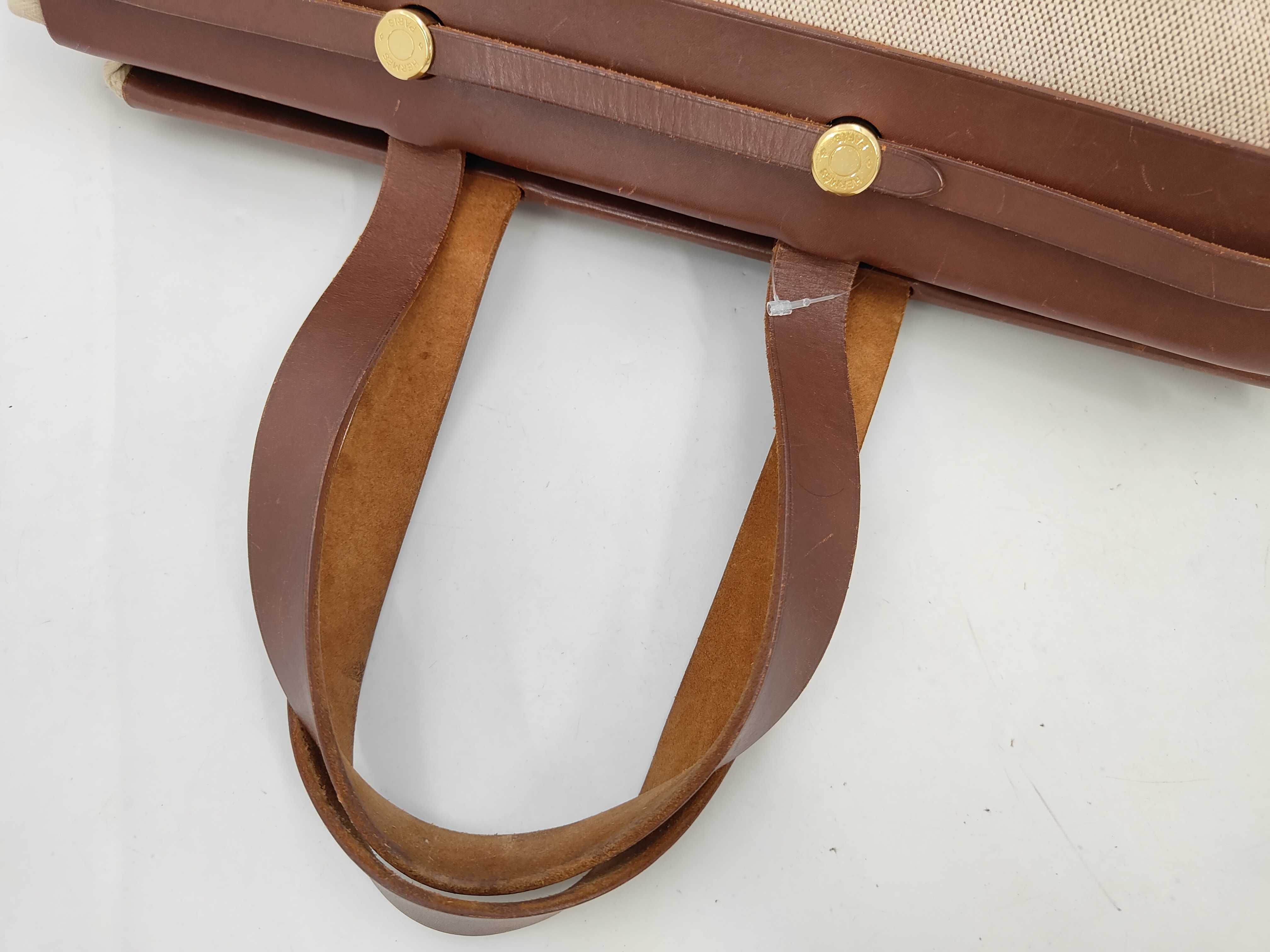 Herbag Cabas MM Toile H Leather Handbag — view 5