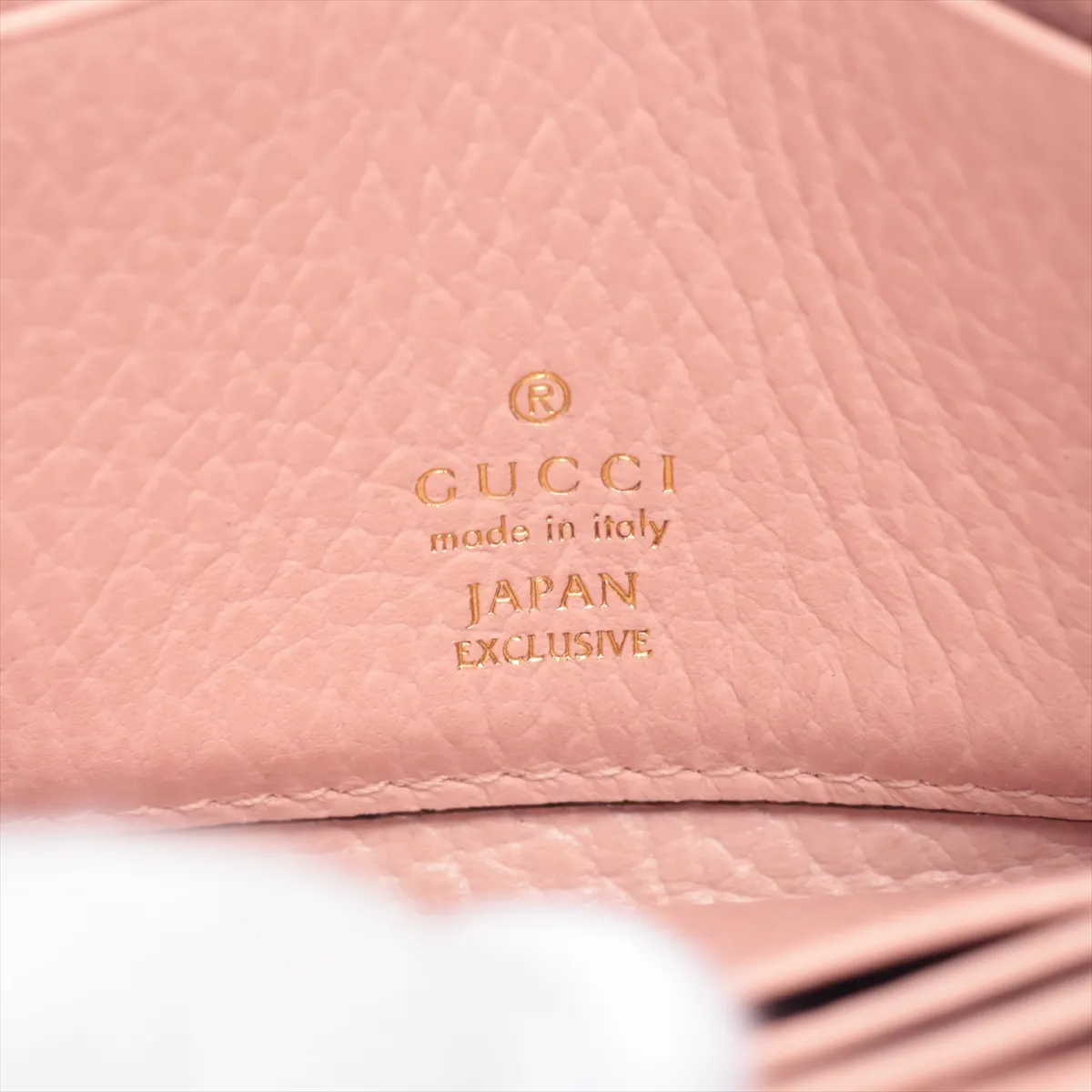 Double G 598587 PVC x Leather Compact Wallet Blue x Pink — view 7