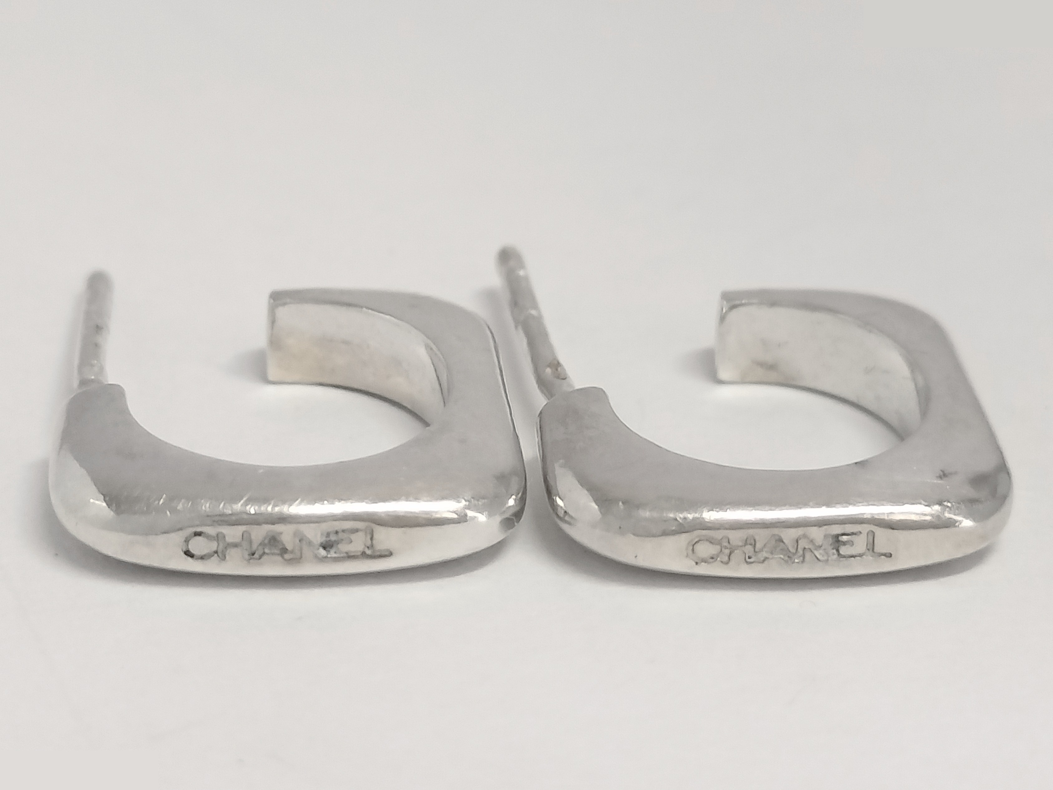 Logo silver earrings 925/3.6g — view 2