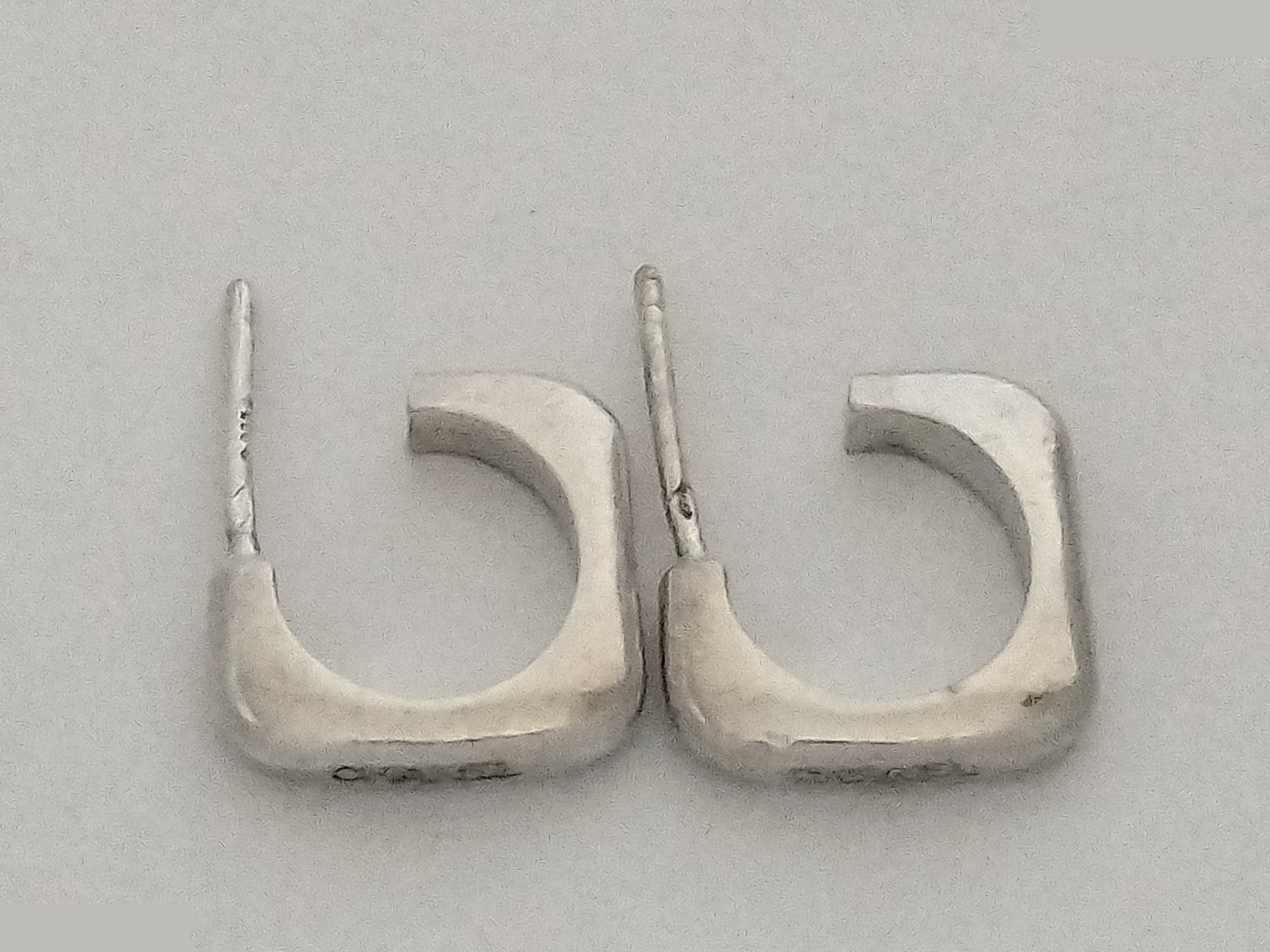 Logo silver earrings 925/3.6g — view 5