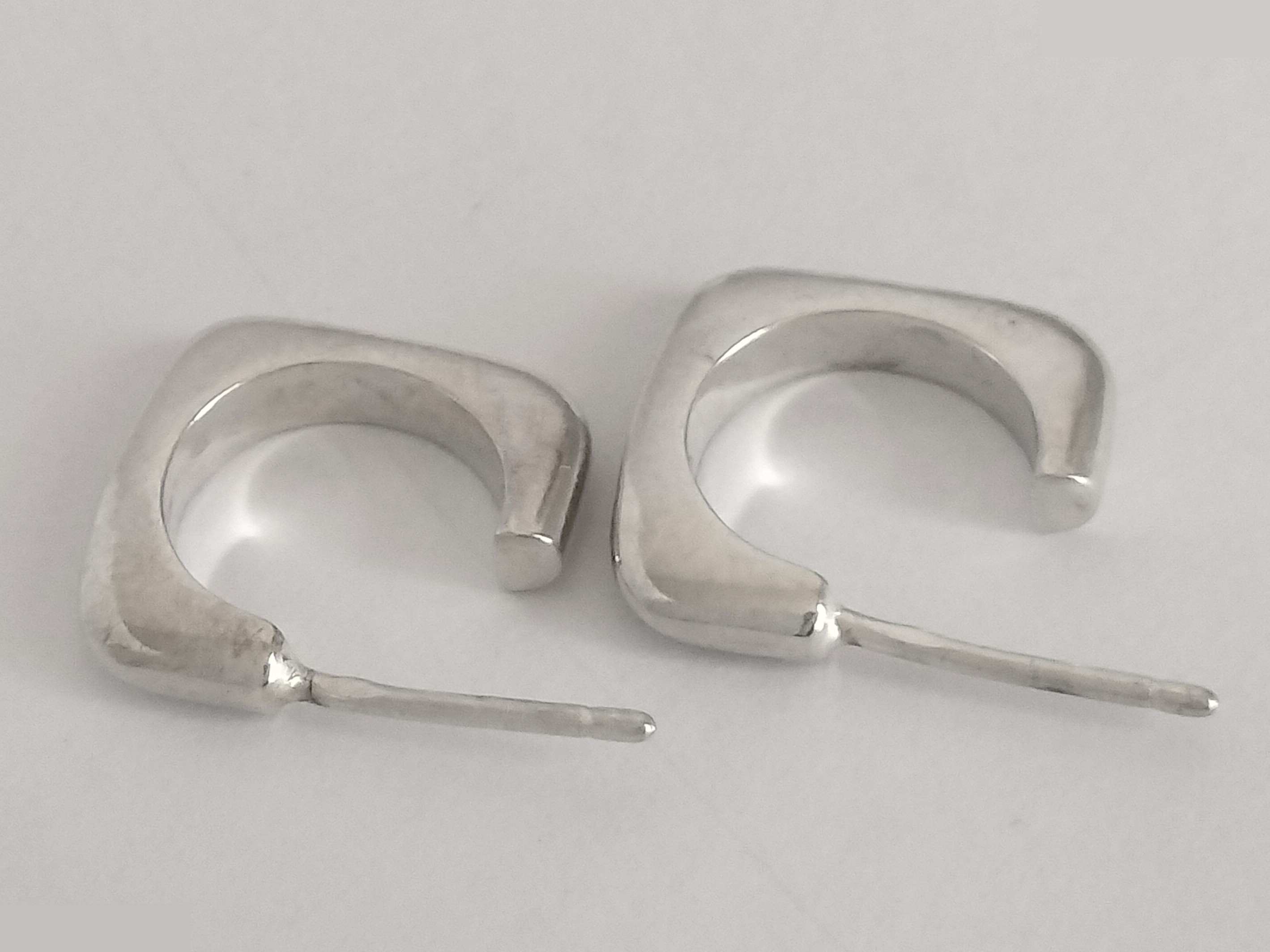Logo silver earrings 925/3.6g — view 6