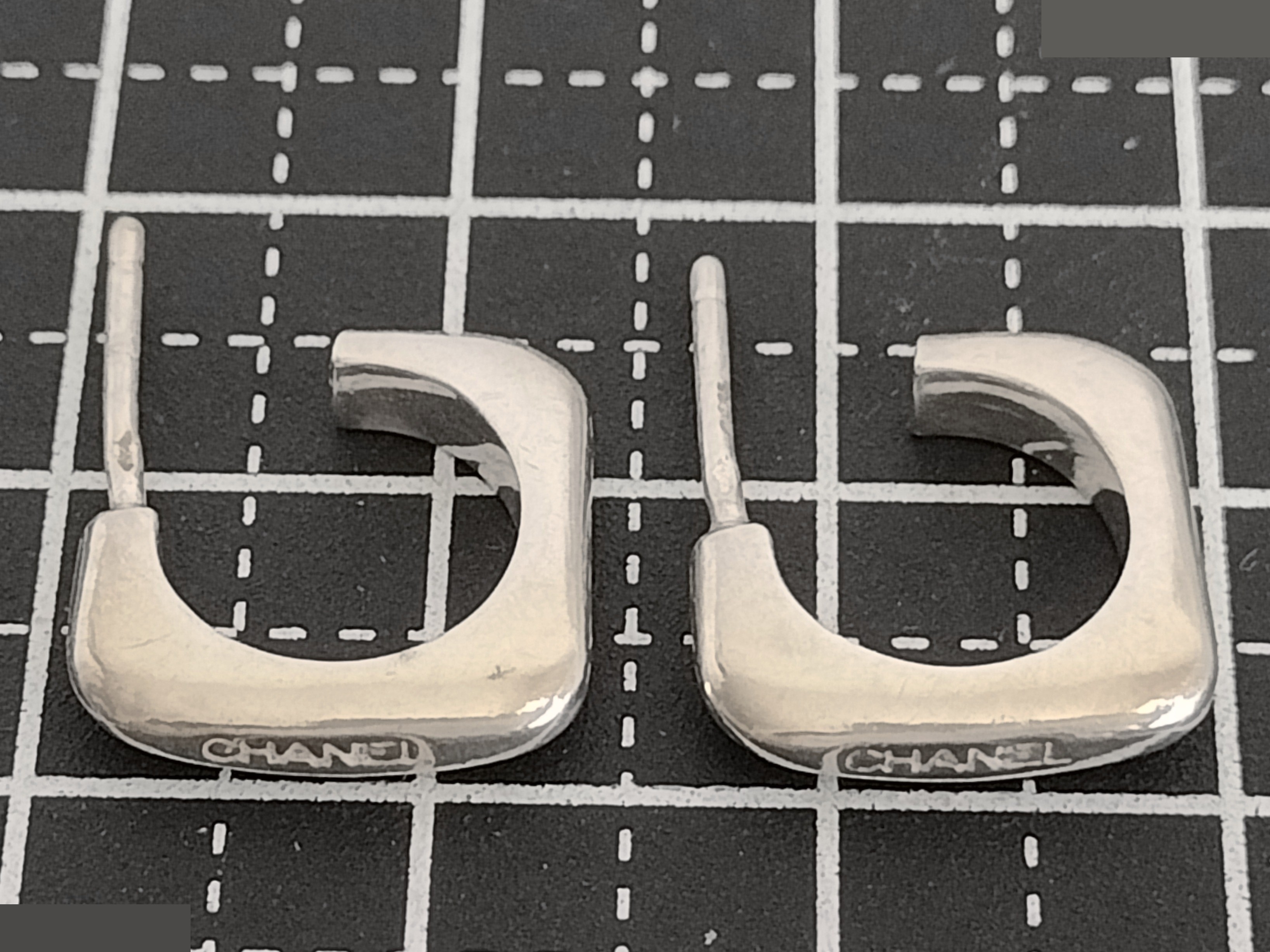 Logo silver earrings 925/3.6g — view 7