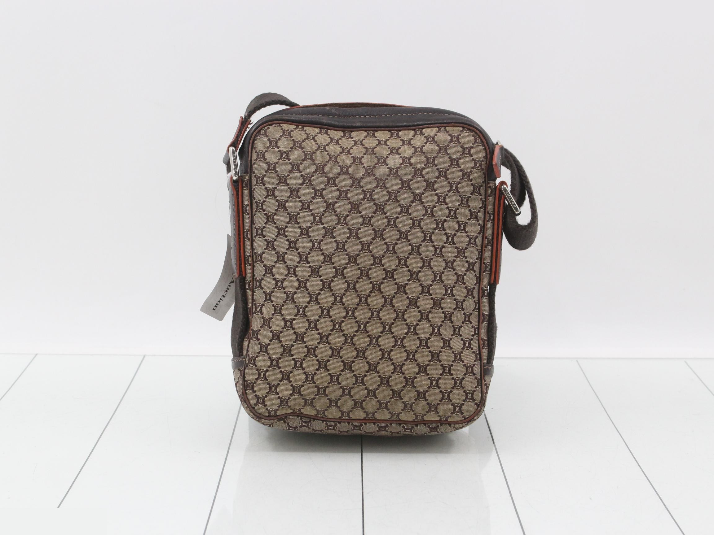 C Macadam Shoulder Bag, Beige Canvas — view 2