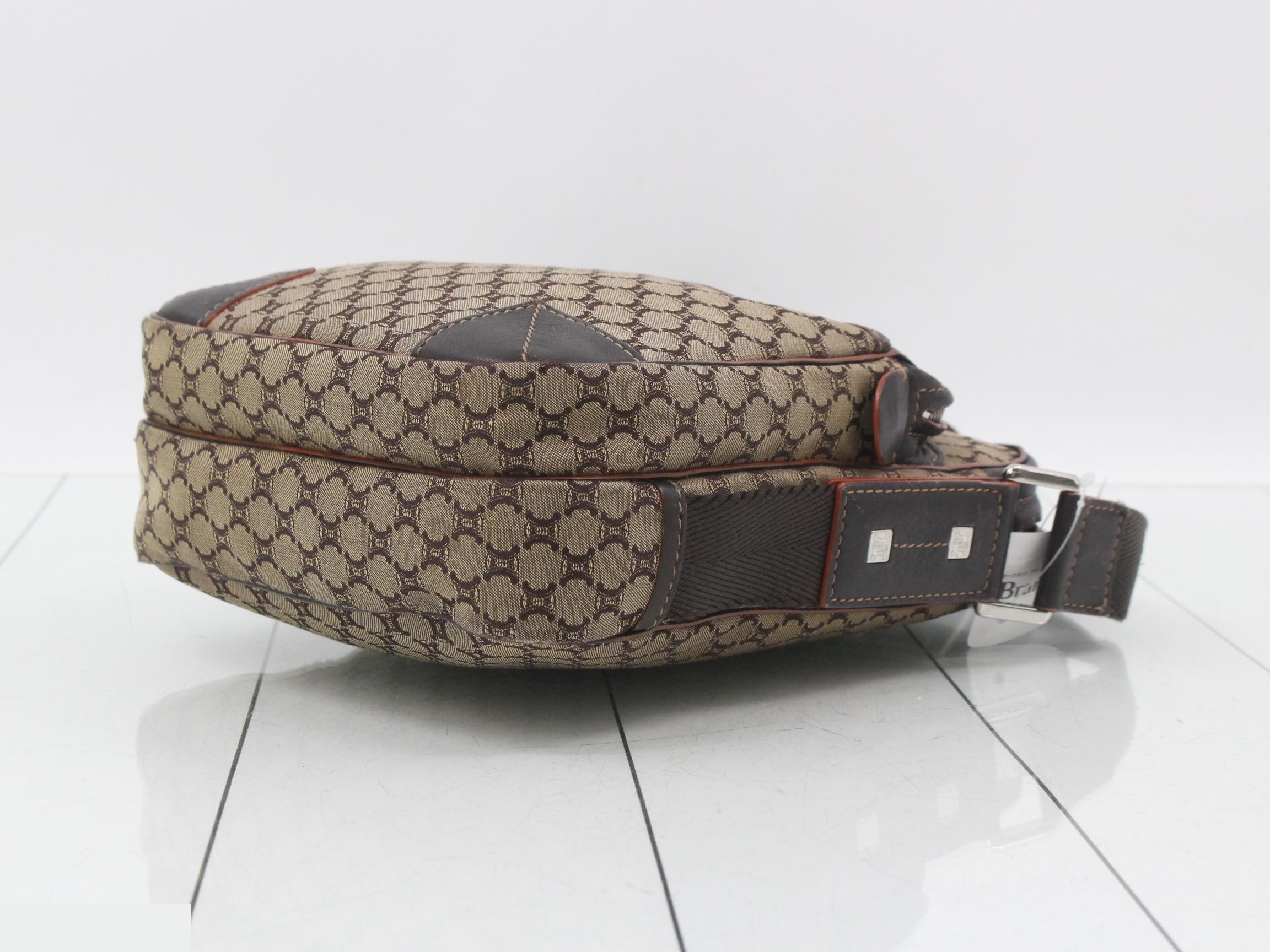 C Macadam Shoulder Bag, Beige Canvas — view 6